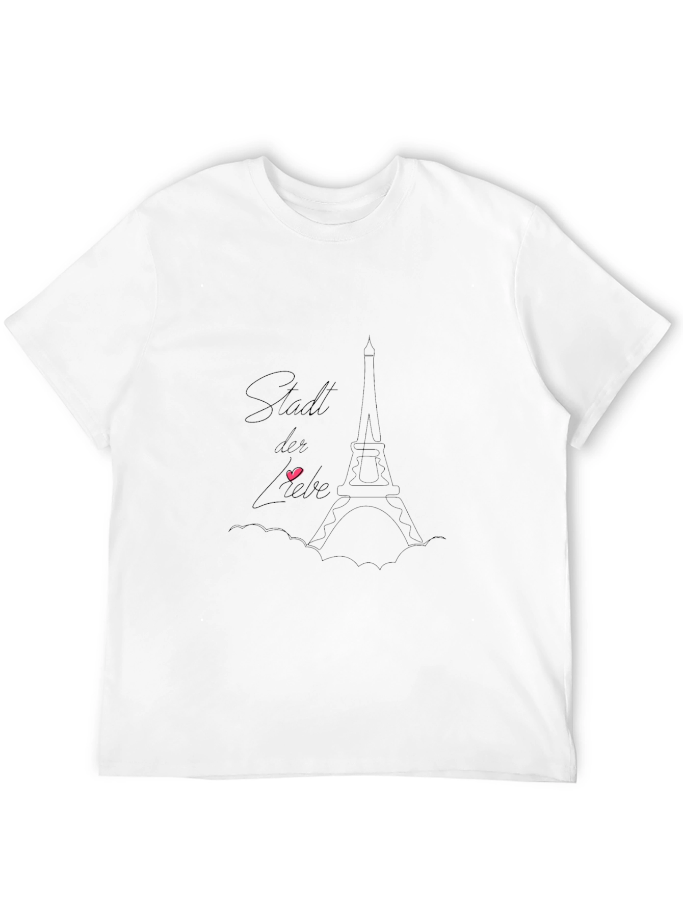 Paris Love City Black T-Shirt