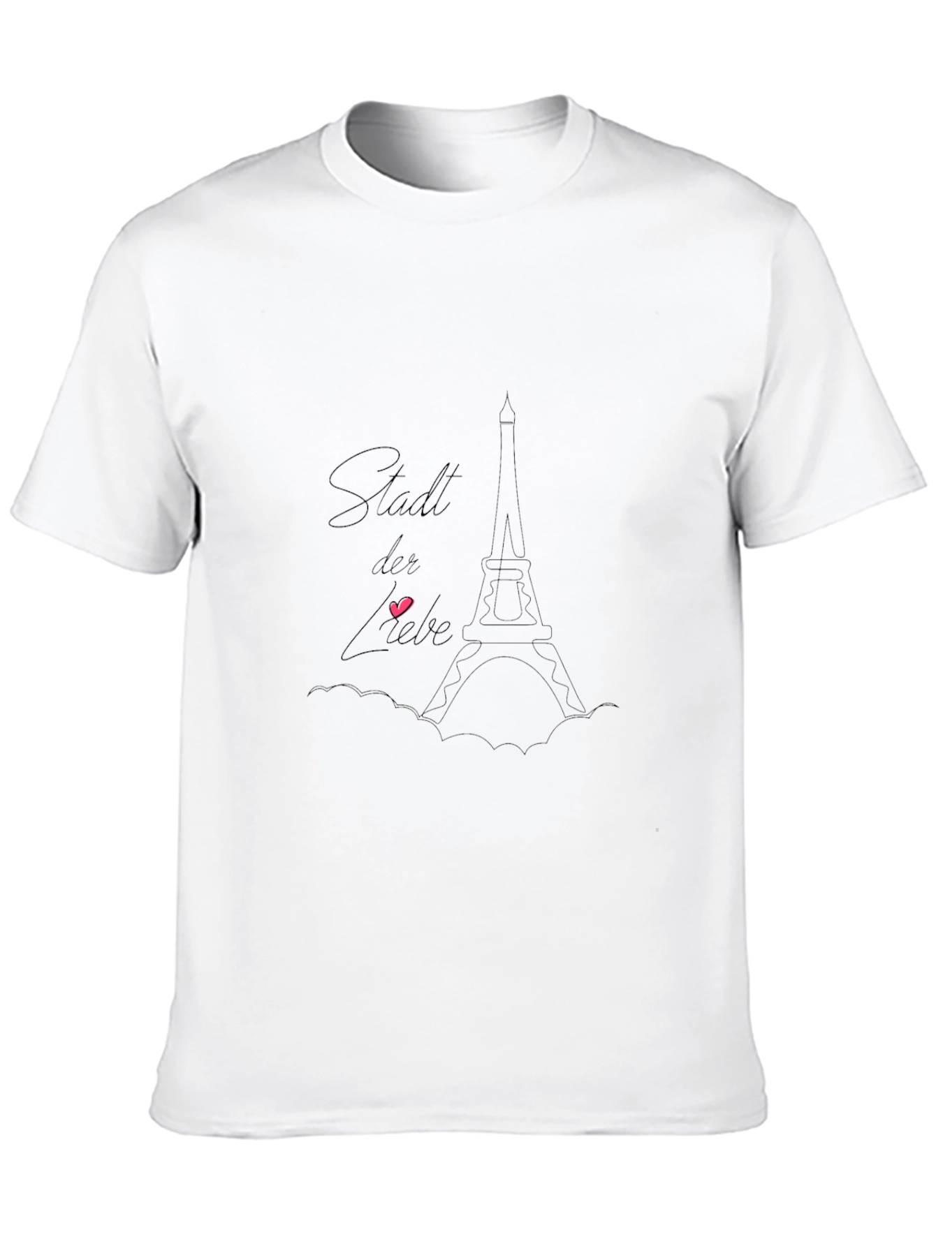 Paris Love City Black T-Shirt