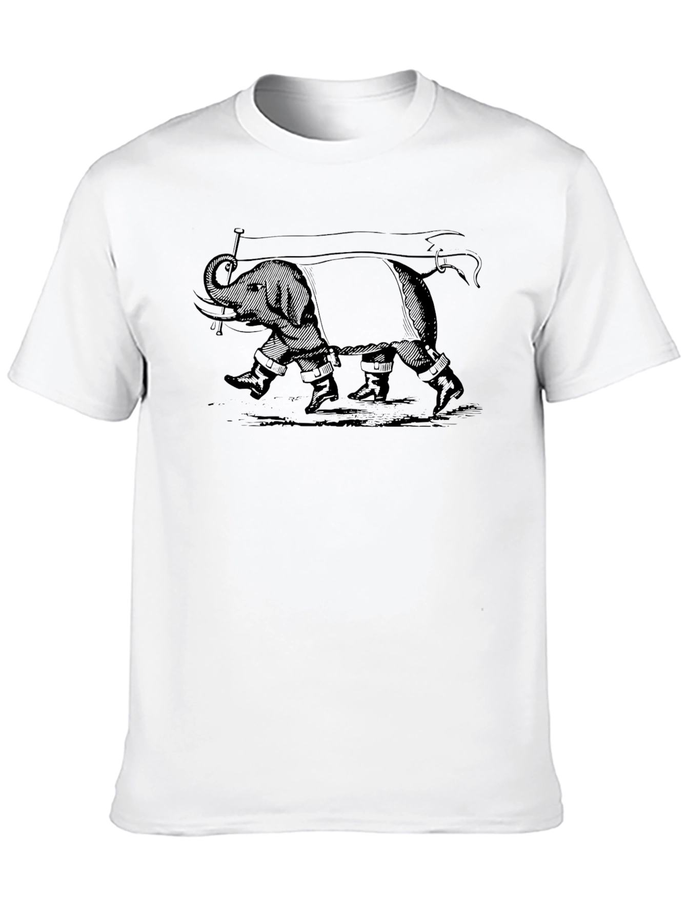 Elephant Graphic Print Tee