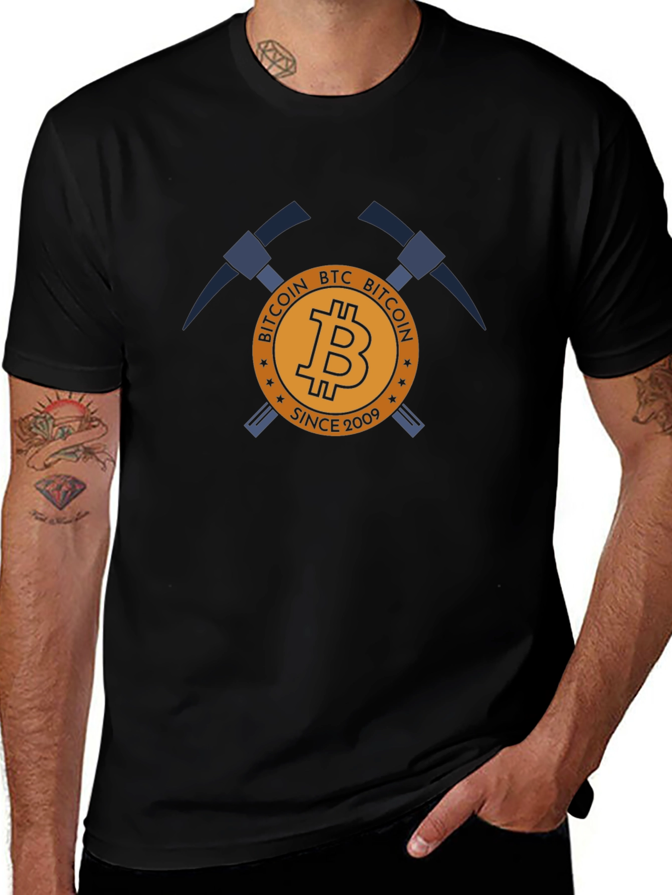 Bitcoin BTC Mining T-Shirt - Cryptocurrency Tee