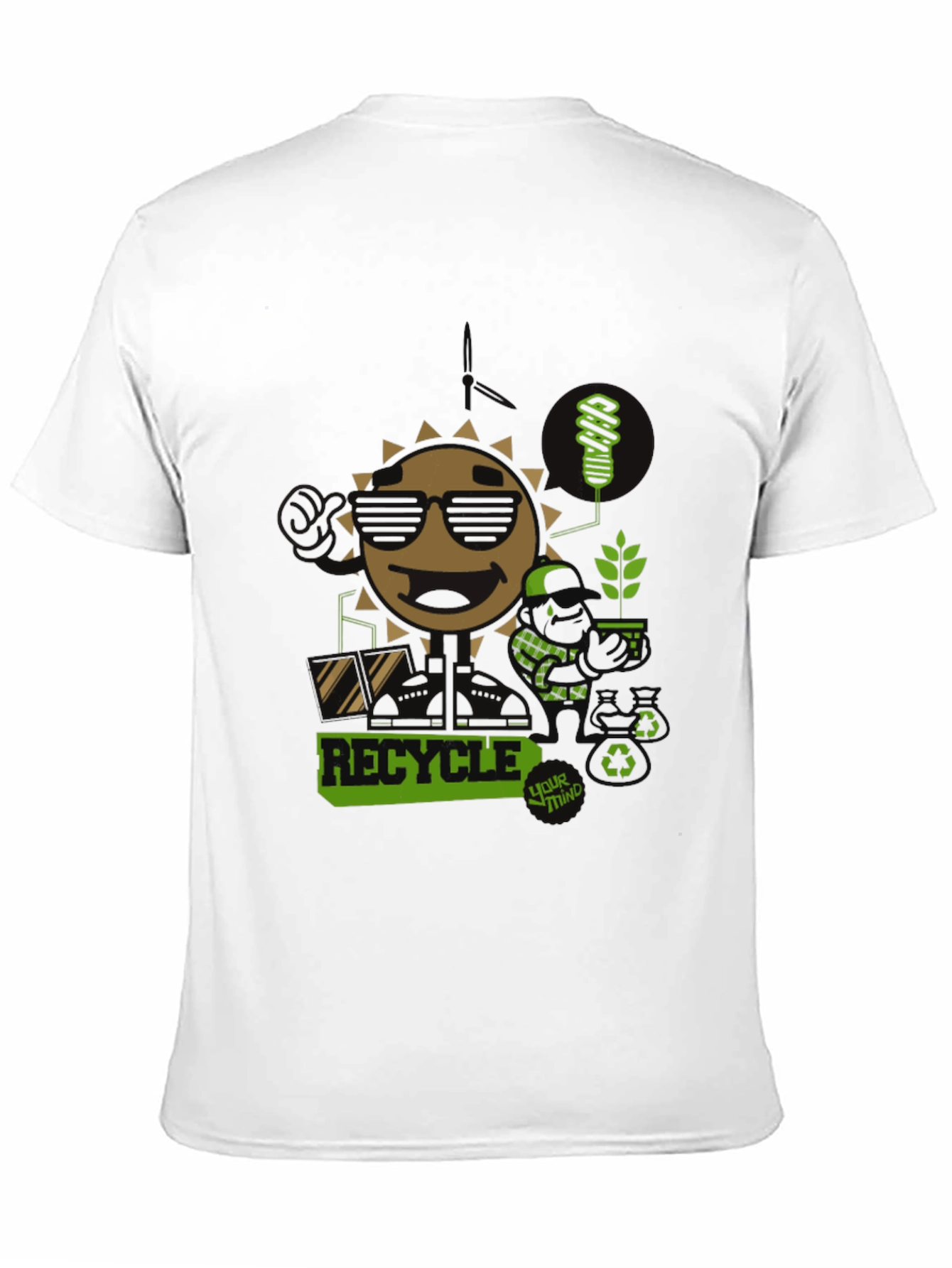 Eco-Friendly Recycle Graphic Tee