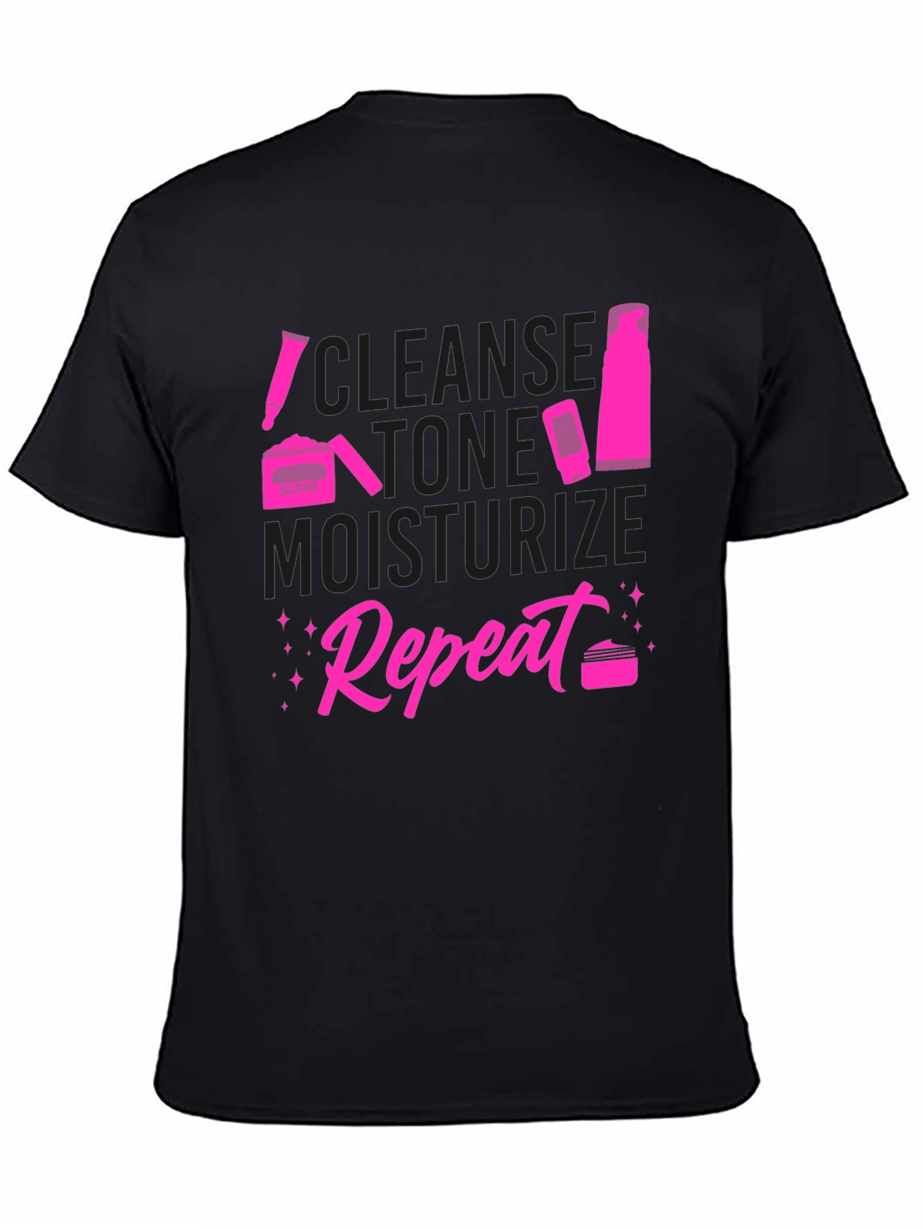 Cleanse Tone Moisturize Repeat Graphic Tee
