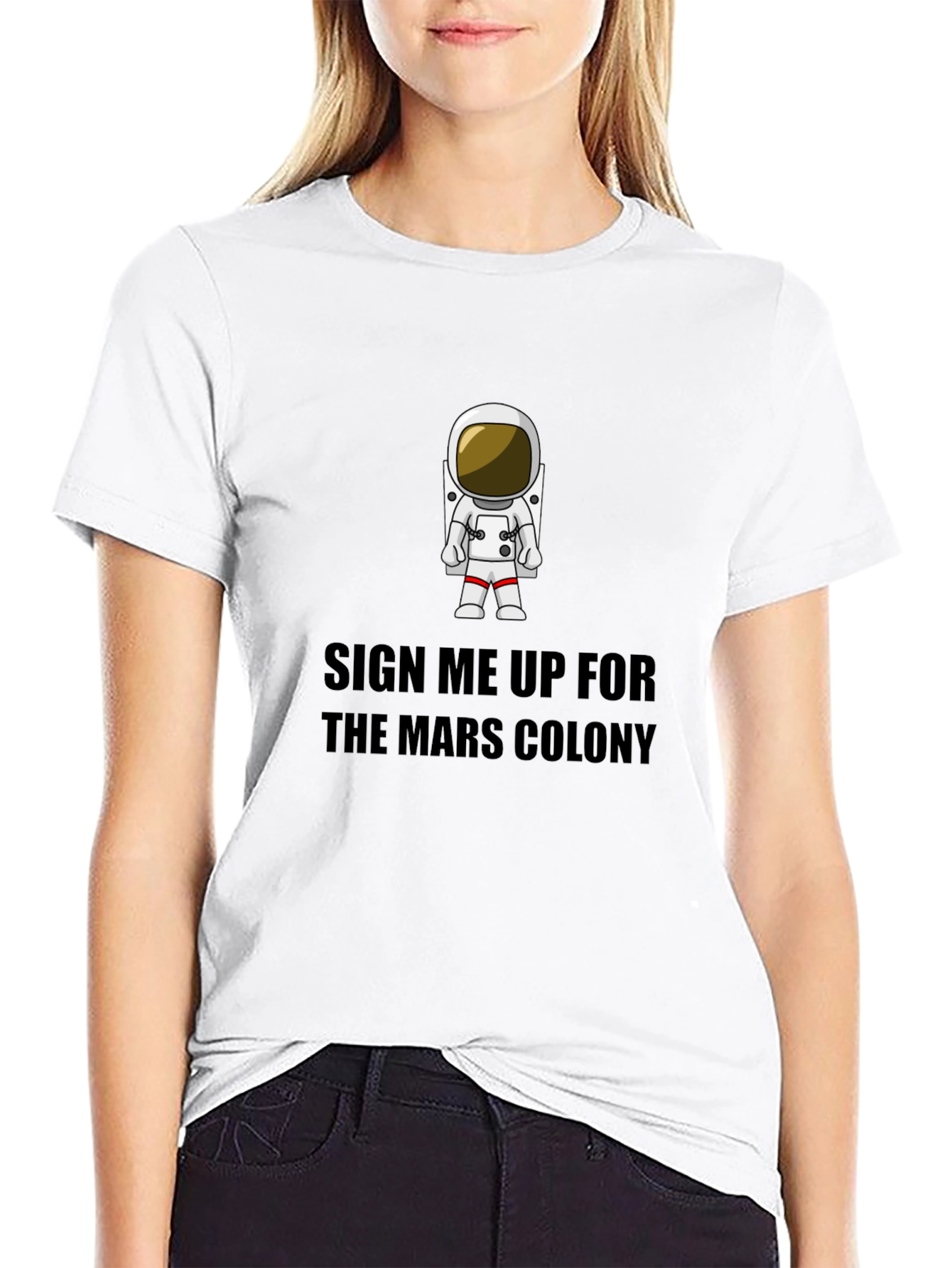 Mars Colony T-Shirt - Astronaut Graphic Tee