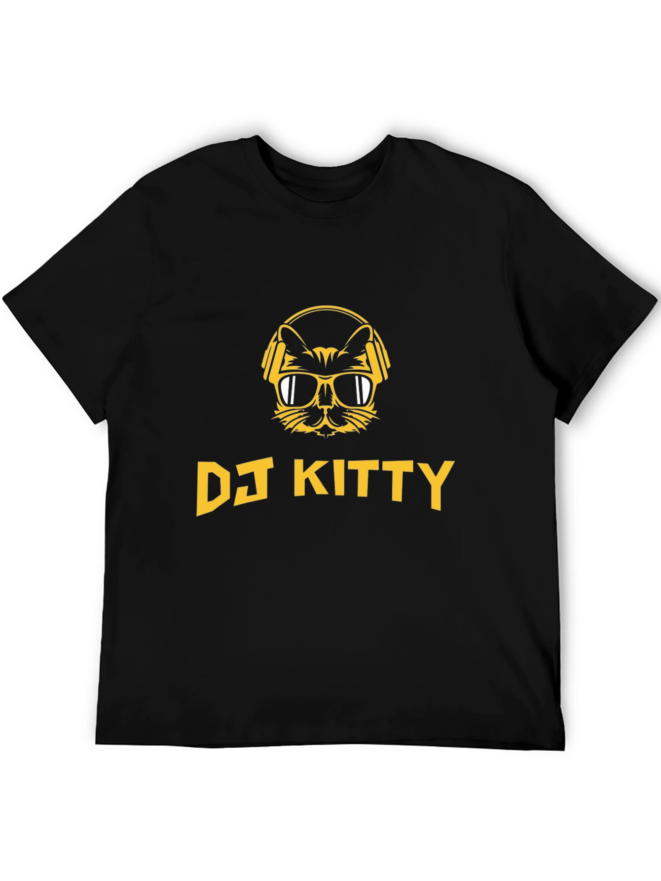 DJ Kitty Graphic T-Shirt - Cool Music Lover Tee