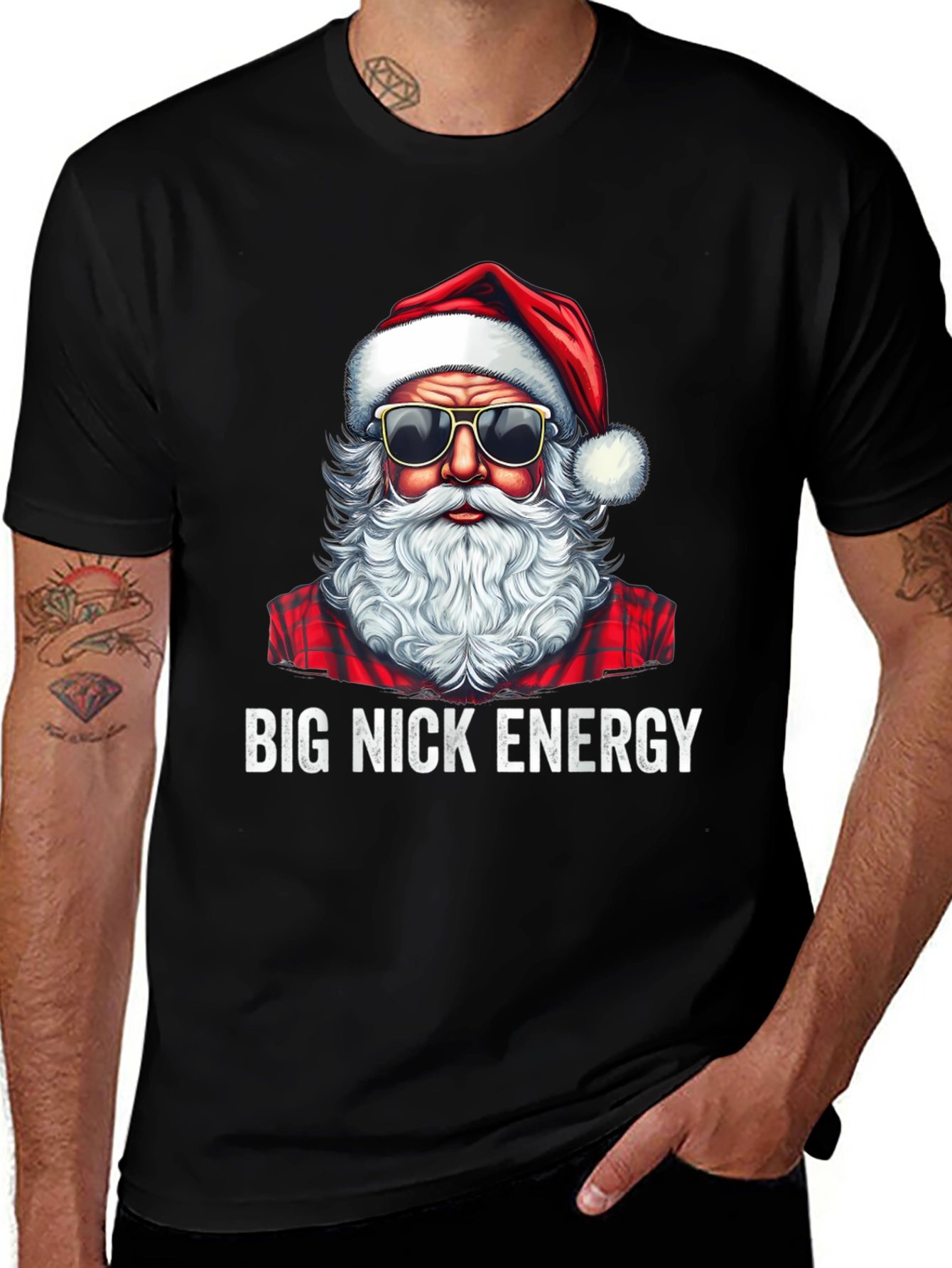 Big Nick Energy Santa T-Shirt
