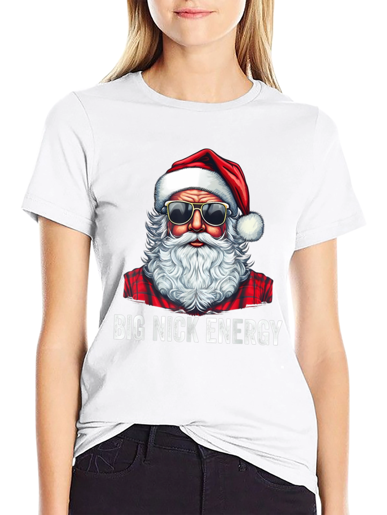 Big Nick Energy Santa T-Shirt
