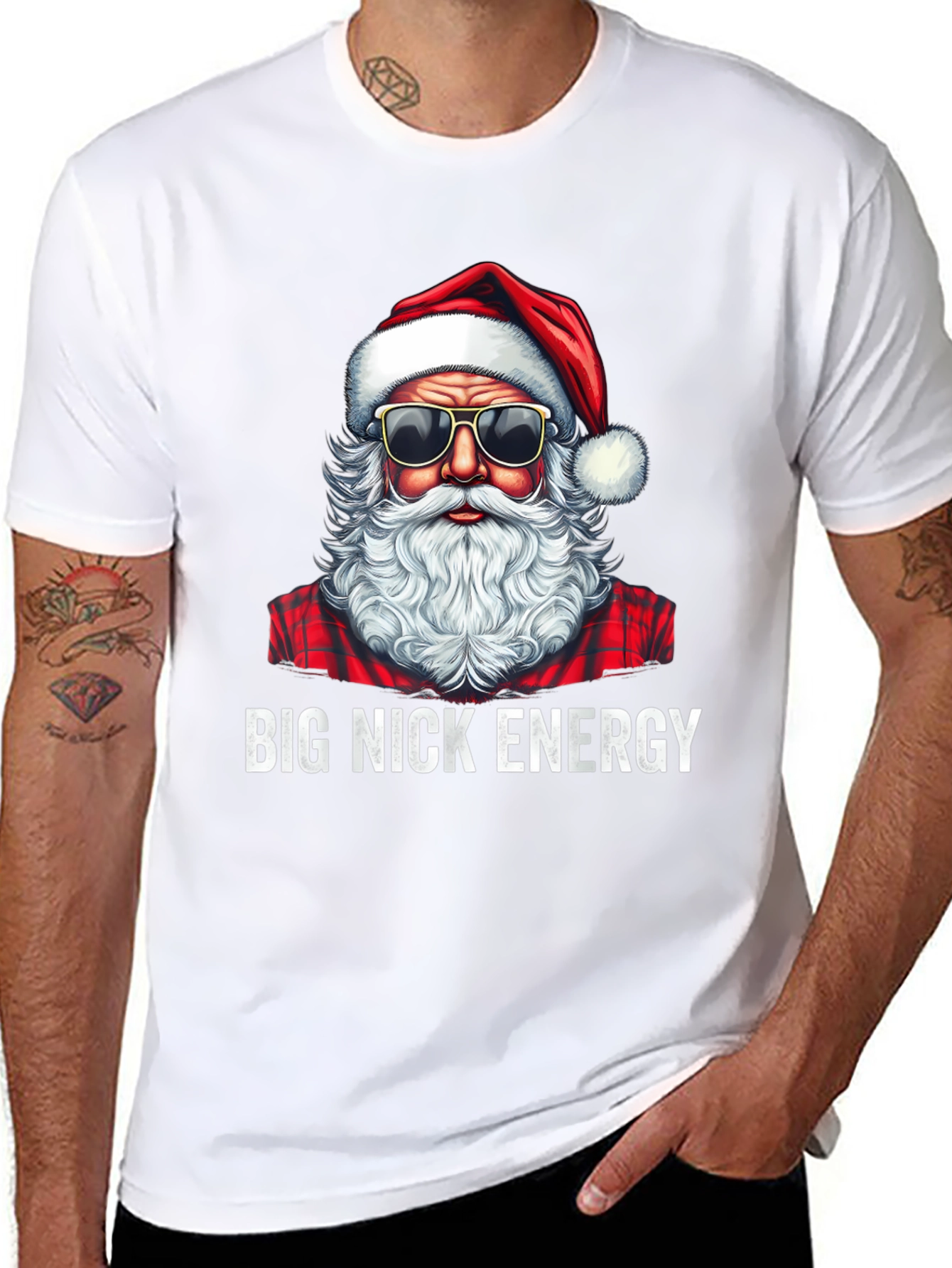 Big Nick Energy Santa T-Shirt