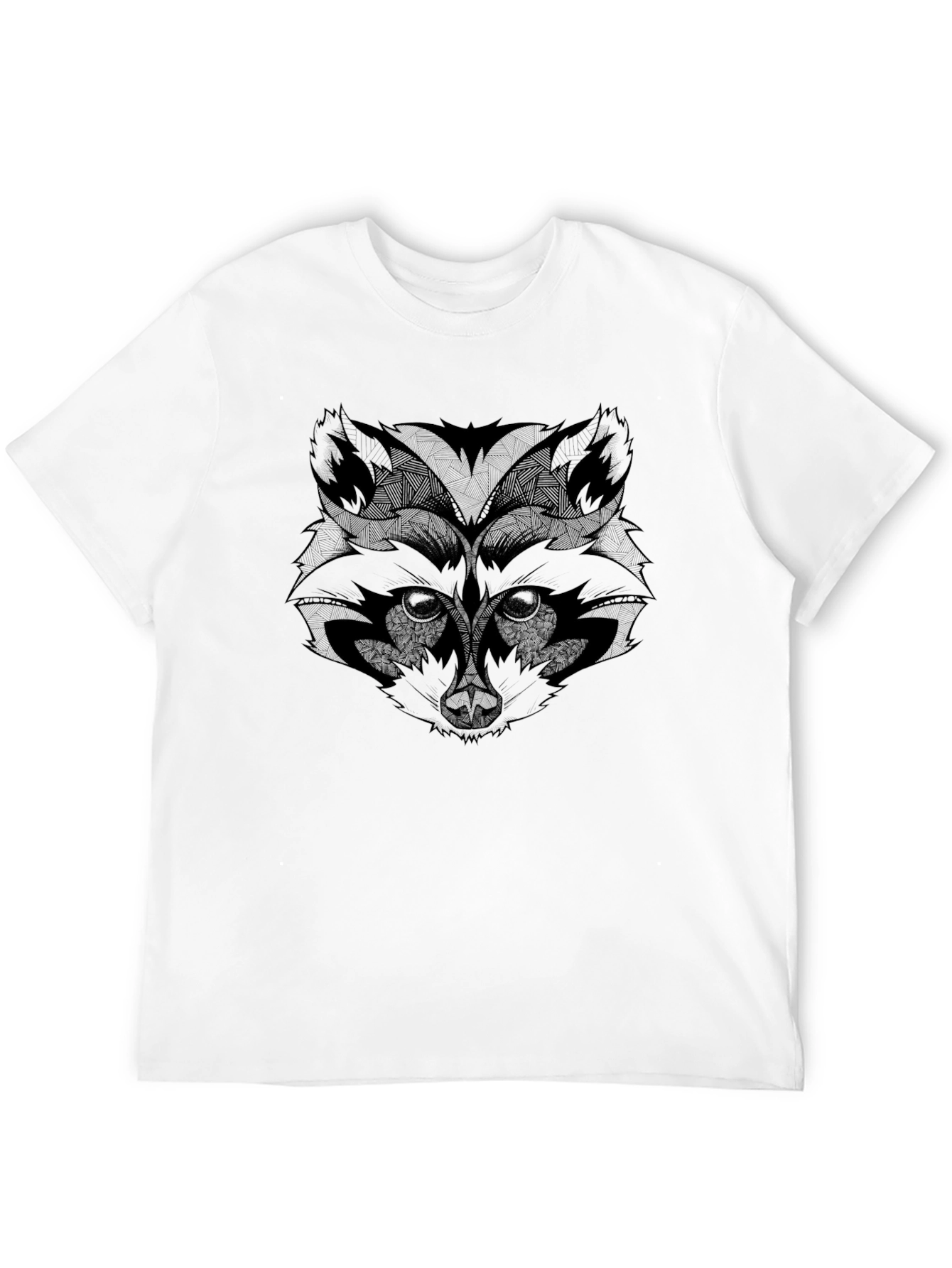 Raccoon Graphic Tee - Mens Black T-Shirt