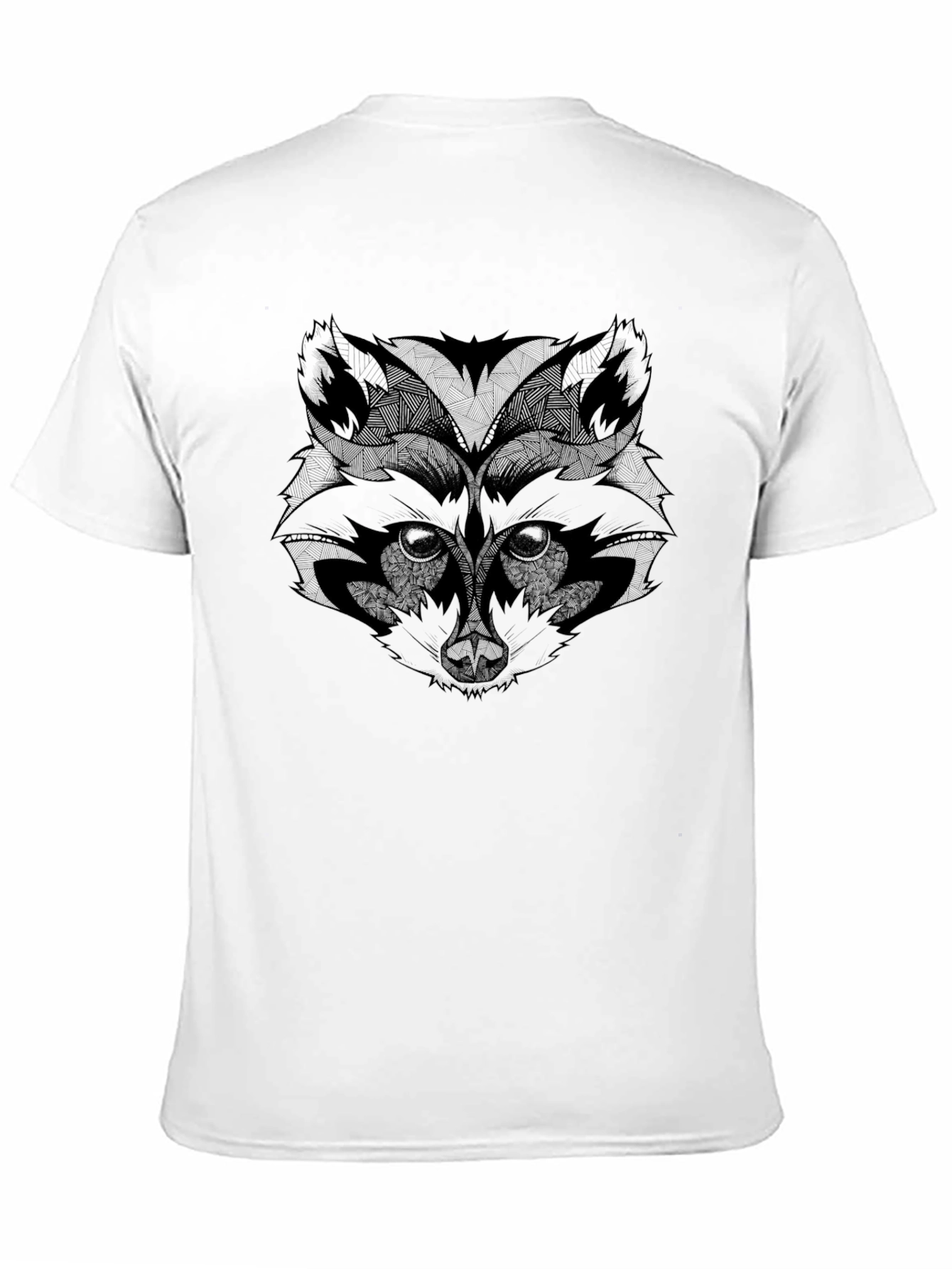 Raccoon Graphic Tee - Mens Black T-Shirt