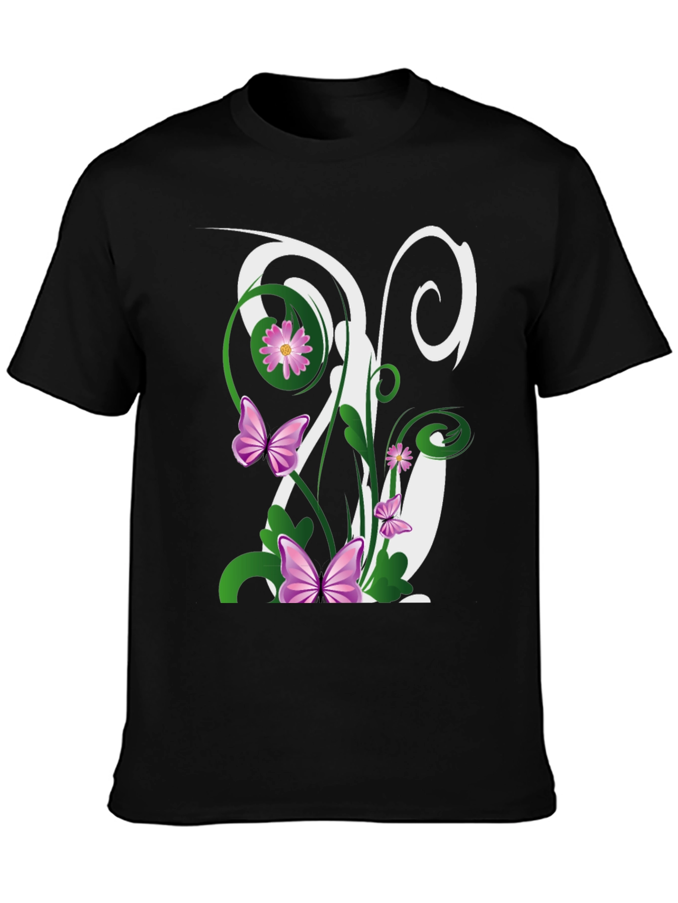 Floral Letter T-Shirt