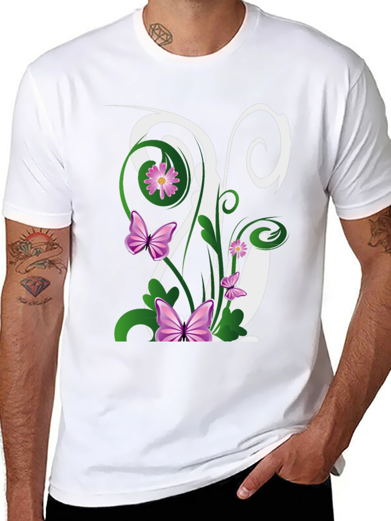 Floral Letter T-Shirt