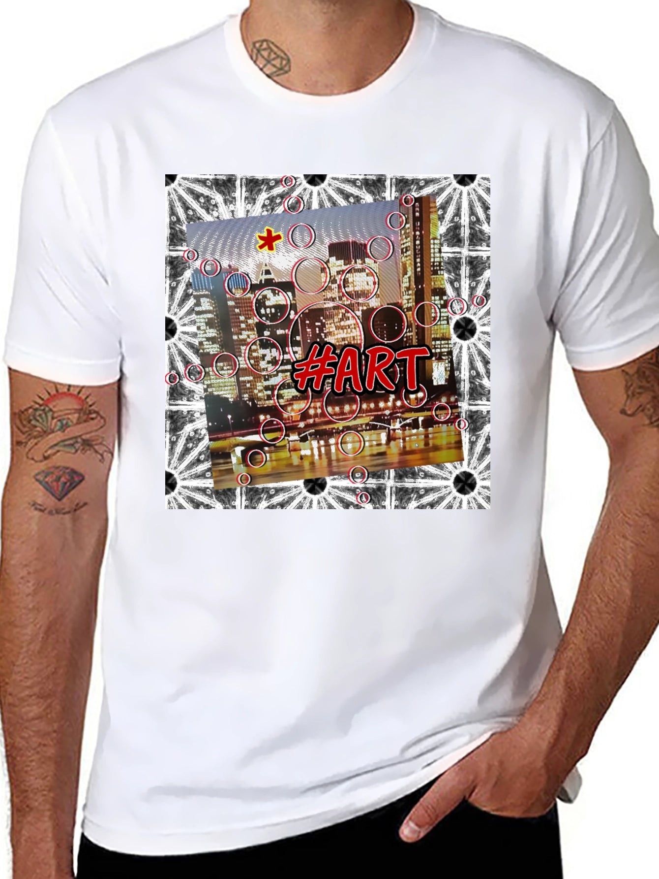Abstract Cityscape Art Tee