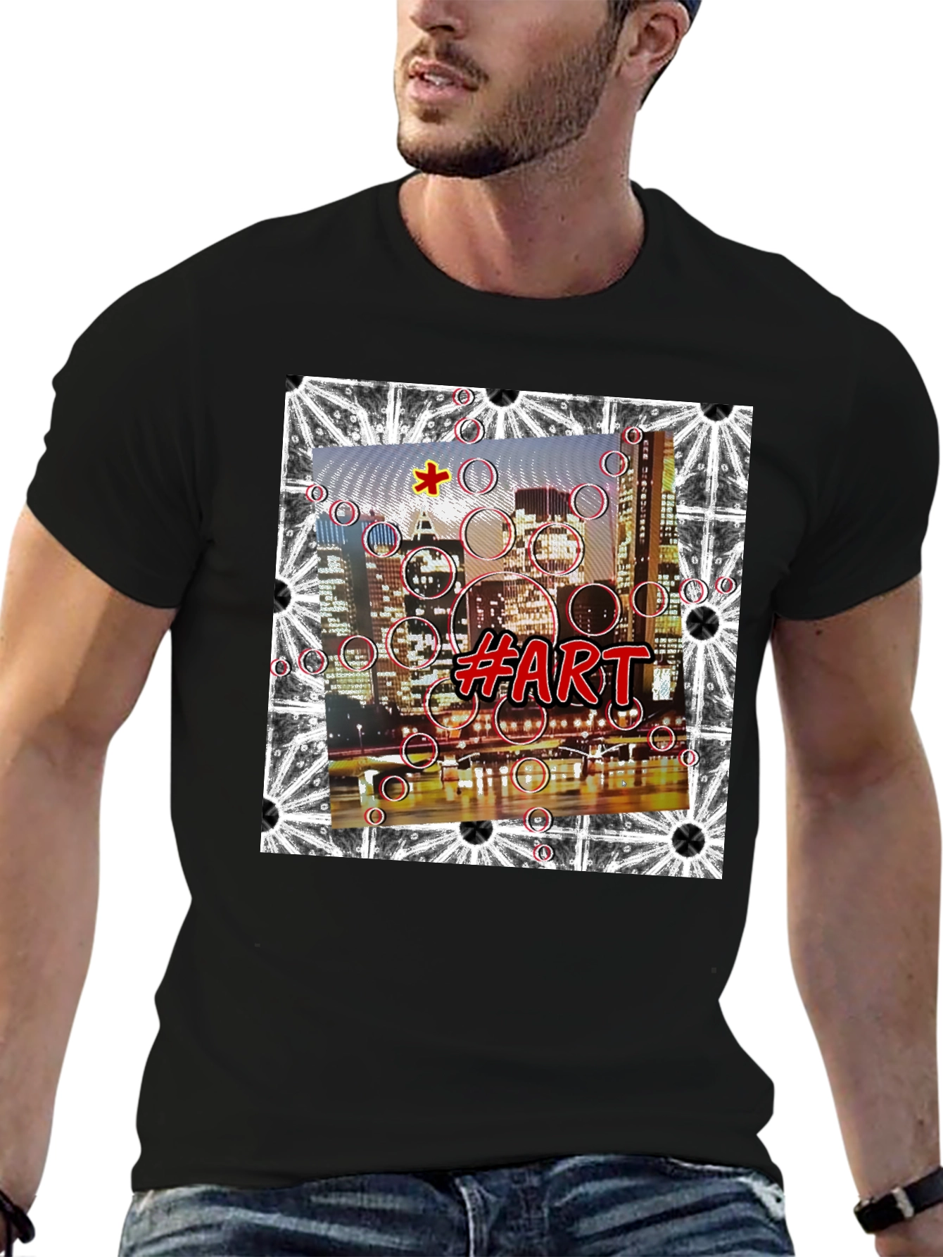 Abstract Cityscape Art Tee