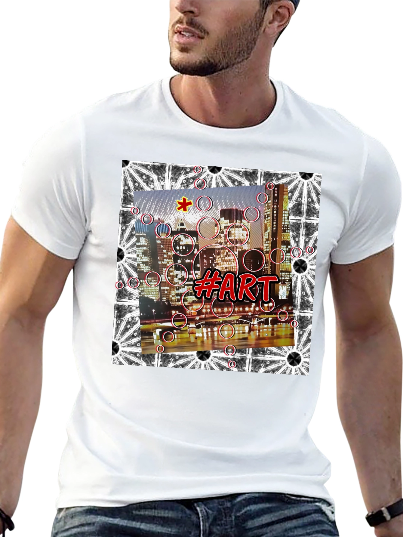 Abstract Cityscape Art Tee