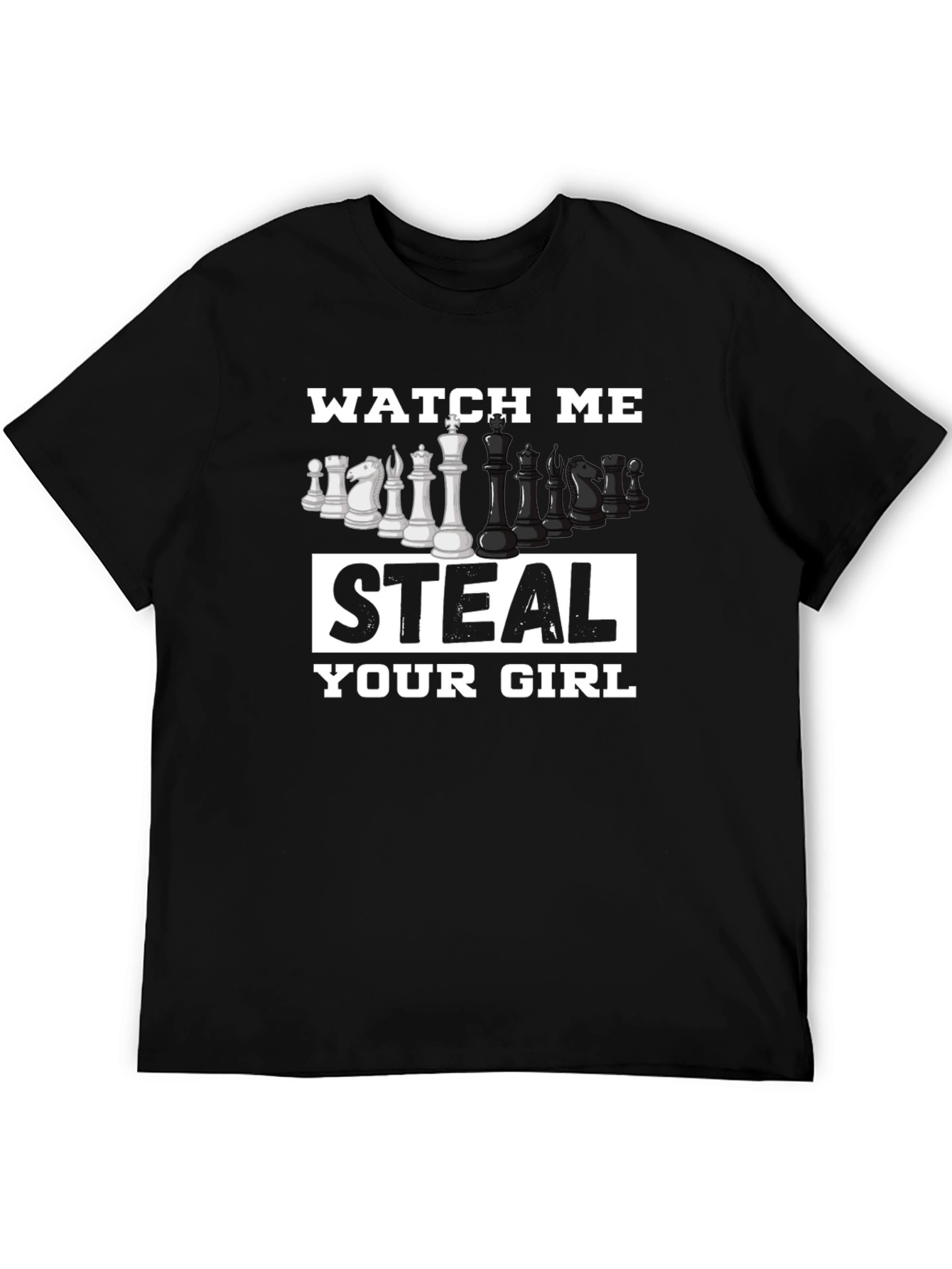 Chess Steal Your Girl Black T-Shirt