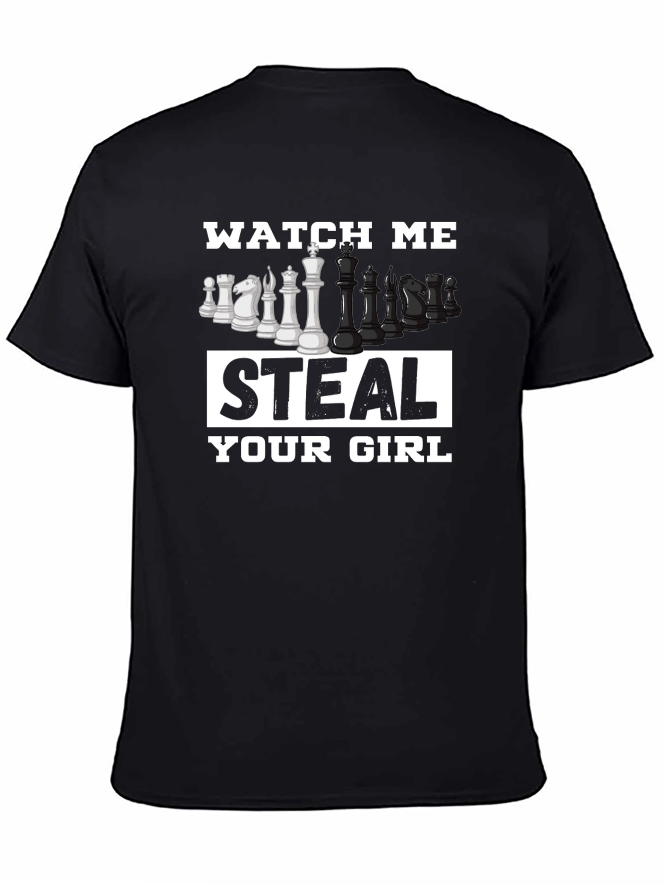 Chess Steal Your Girl Black T-Shirt
