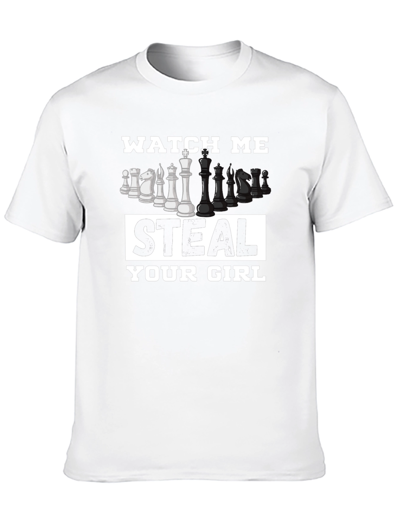 Chess Steal Your Girl Black T-Shirt