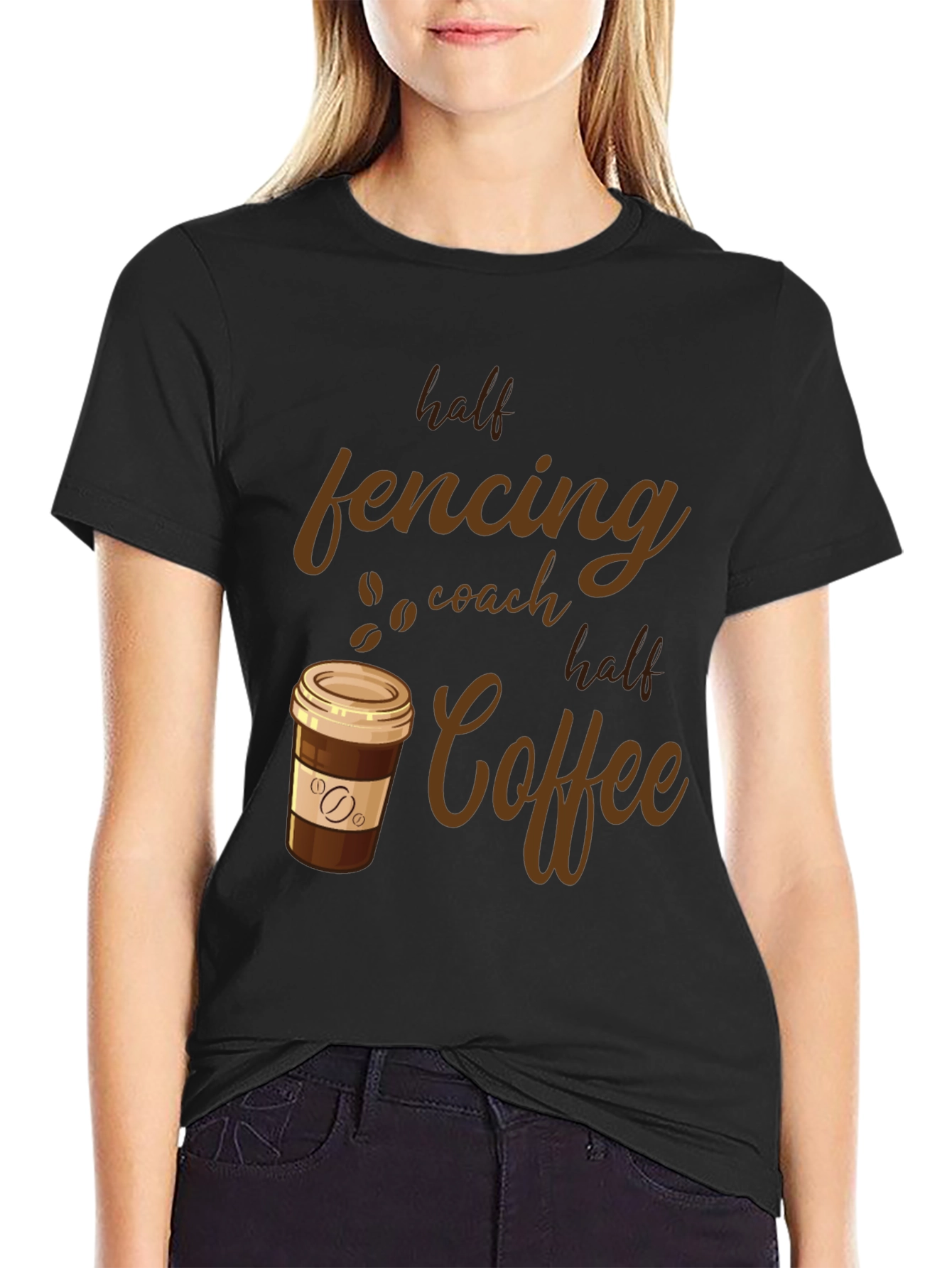Fencing Coach & Coffee T-Shirt