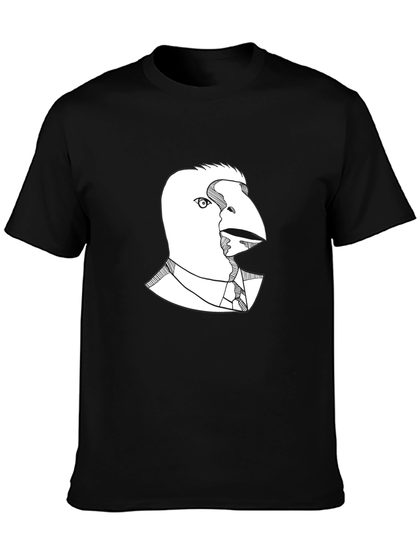Raven Business Casual T-Shirt - Unique Graphic Tee