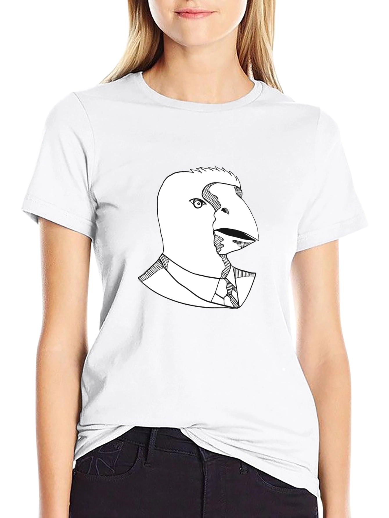 Raven Business Casual T-Shirt - Unique Graphic Tee