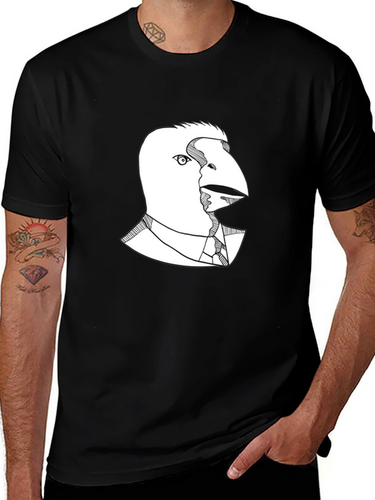 Raven Business Casual T-Shirt - Unique Graphic Tee
