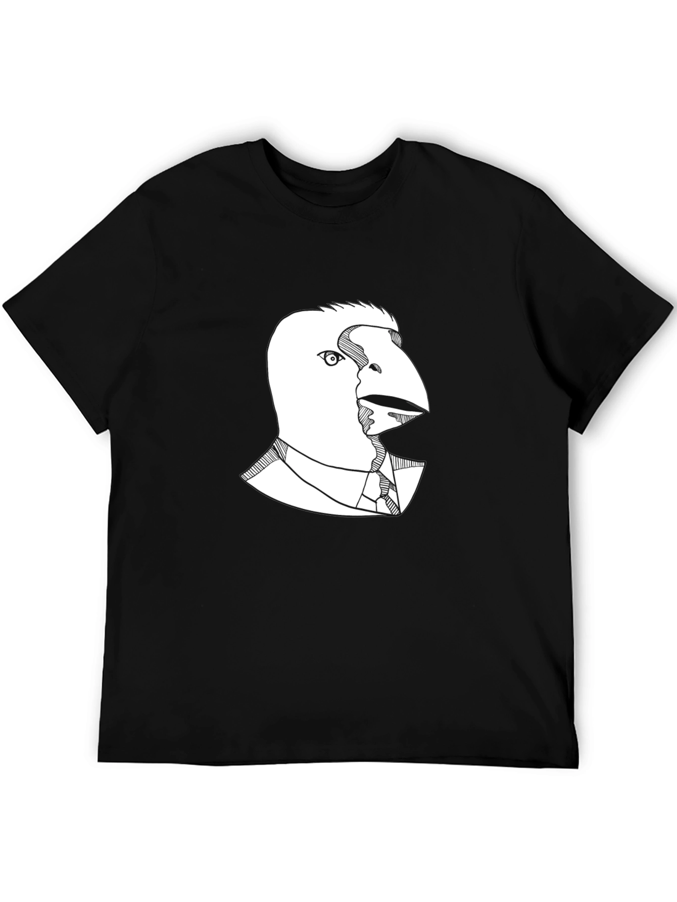 Raven Business Casual T-Shirt - Unique Graphic Tee