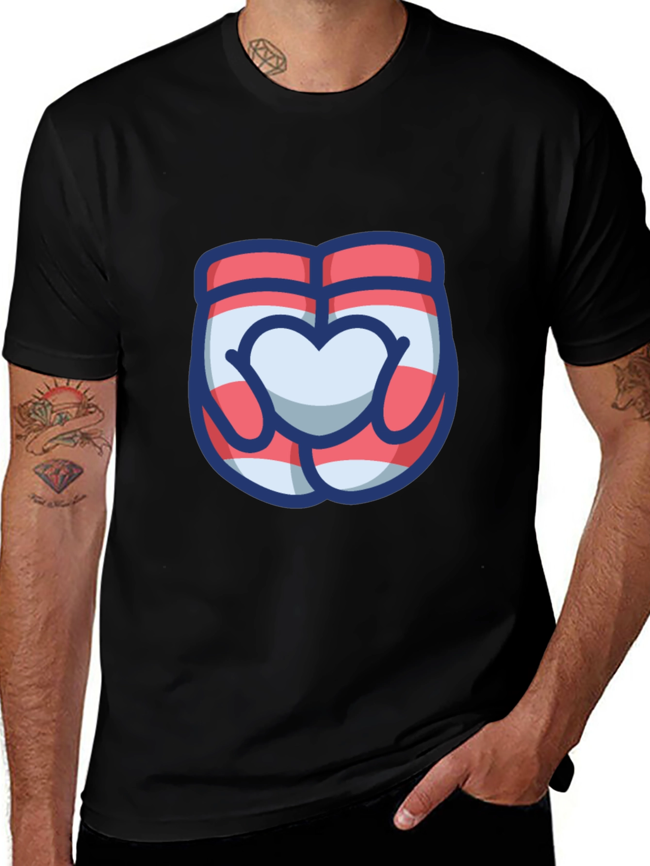 Heart Hands Graphic Tee - Cute & Stylish