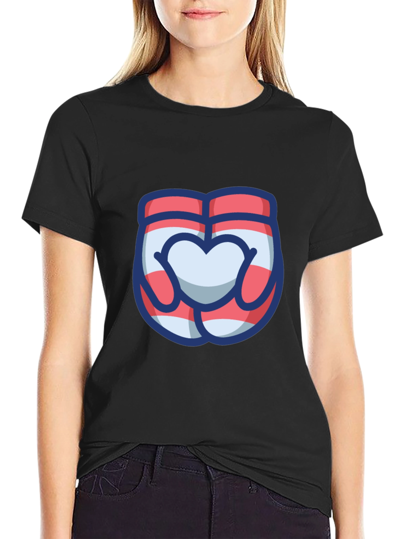 Heart Hands Graphic Tee - Cute & Stylish
