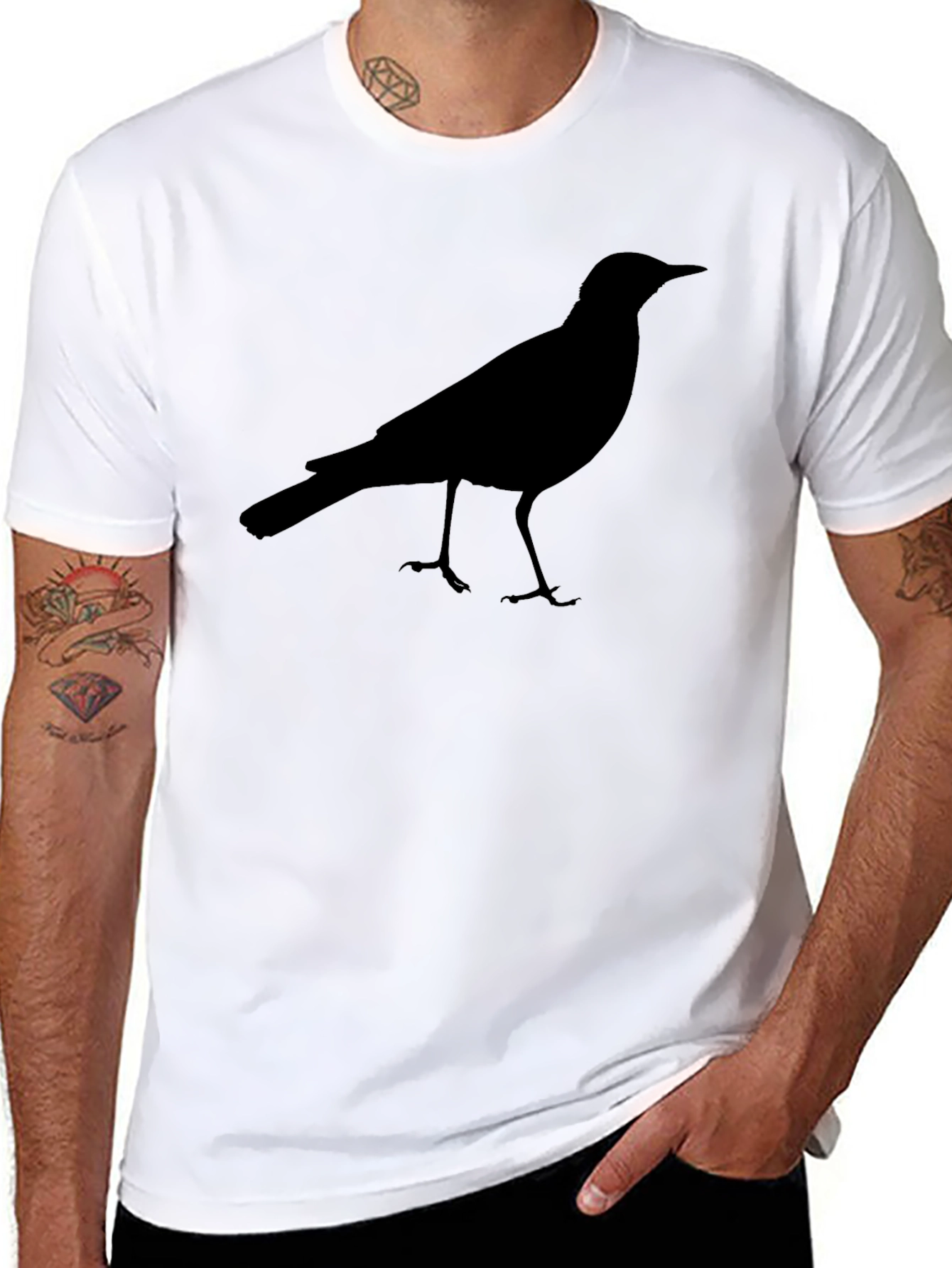 Black Crow Graphic Tee - Mens Short Sleeve