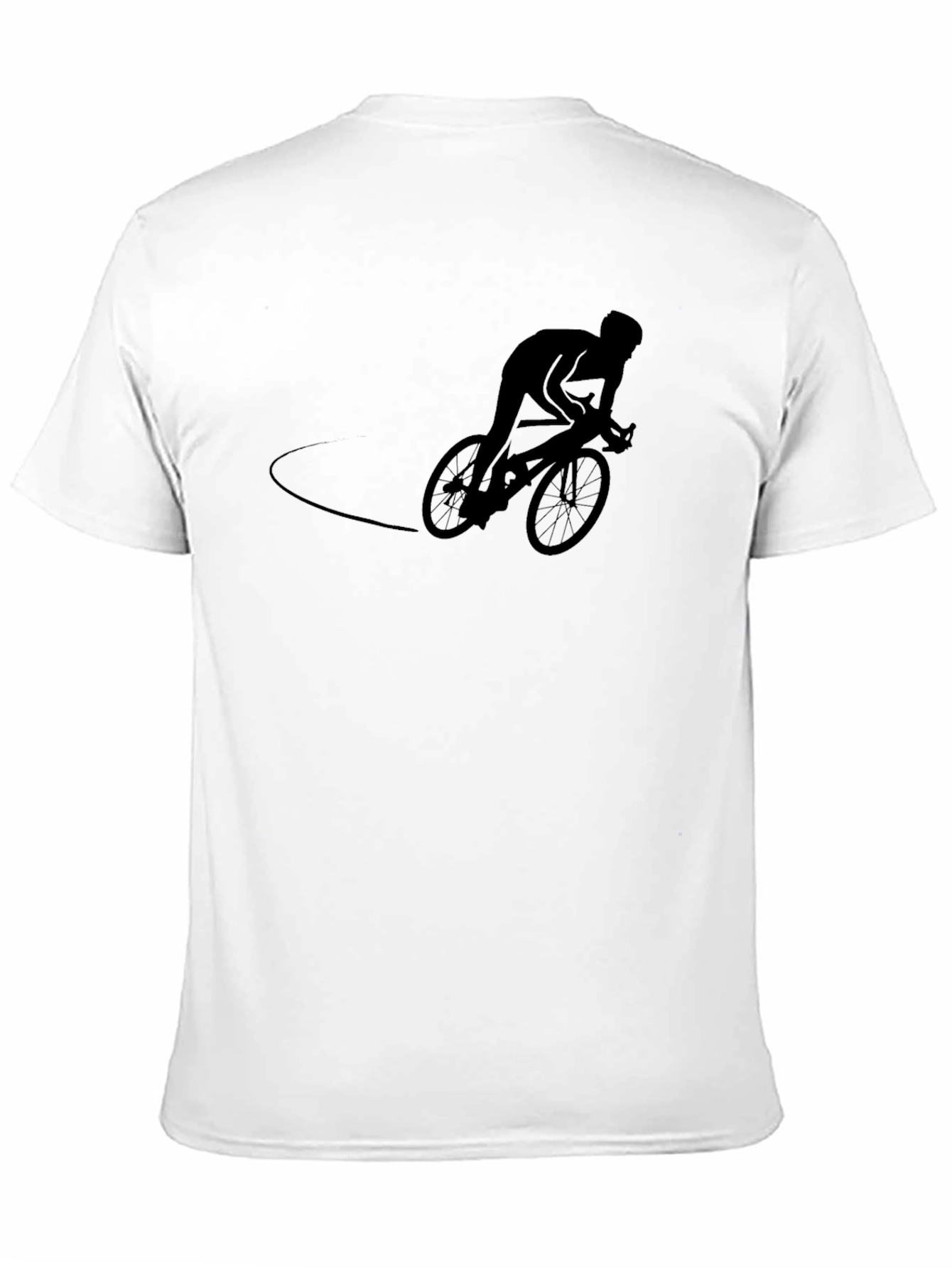 Black Cycling Silhouette T-Shirt