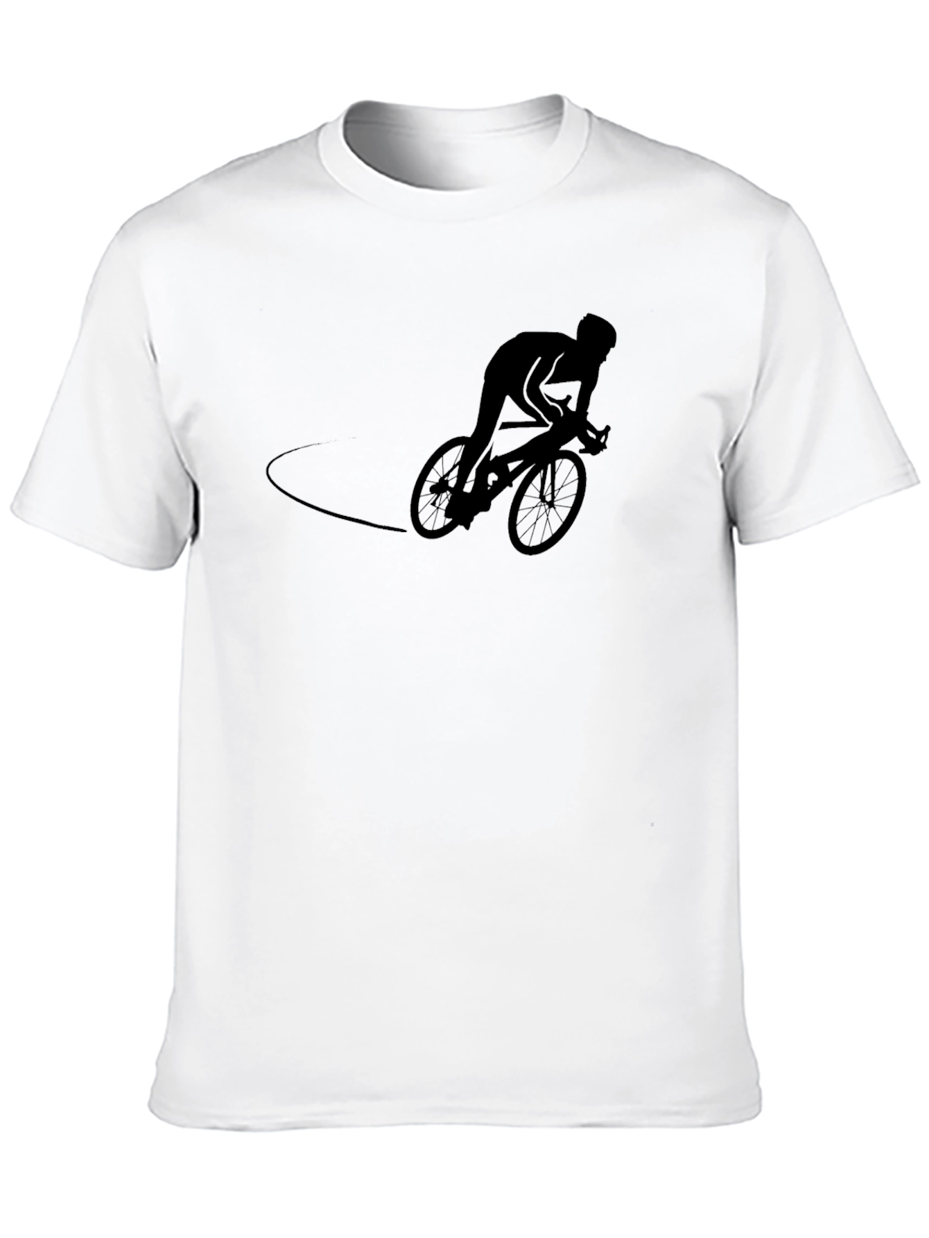 Black Cycling Silhouette T-Shirt