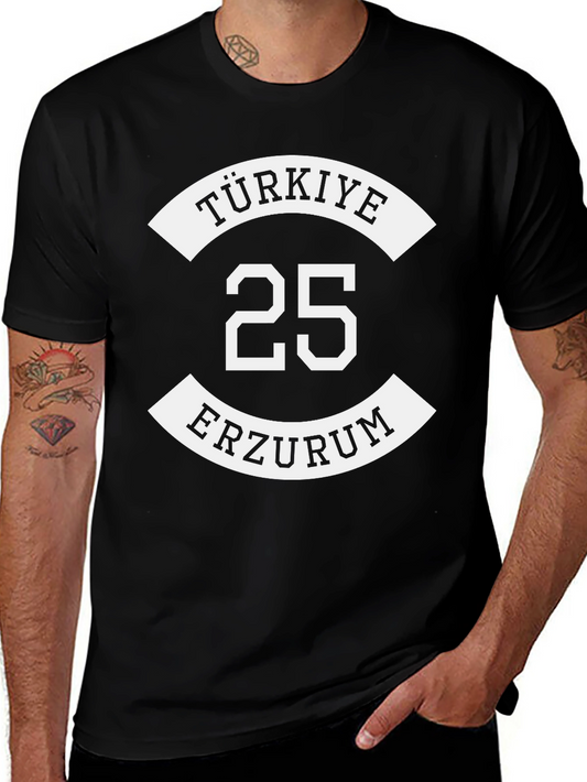 Türkiye Erzurum 25 Black Graphic Tee