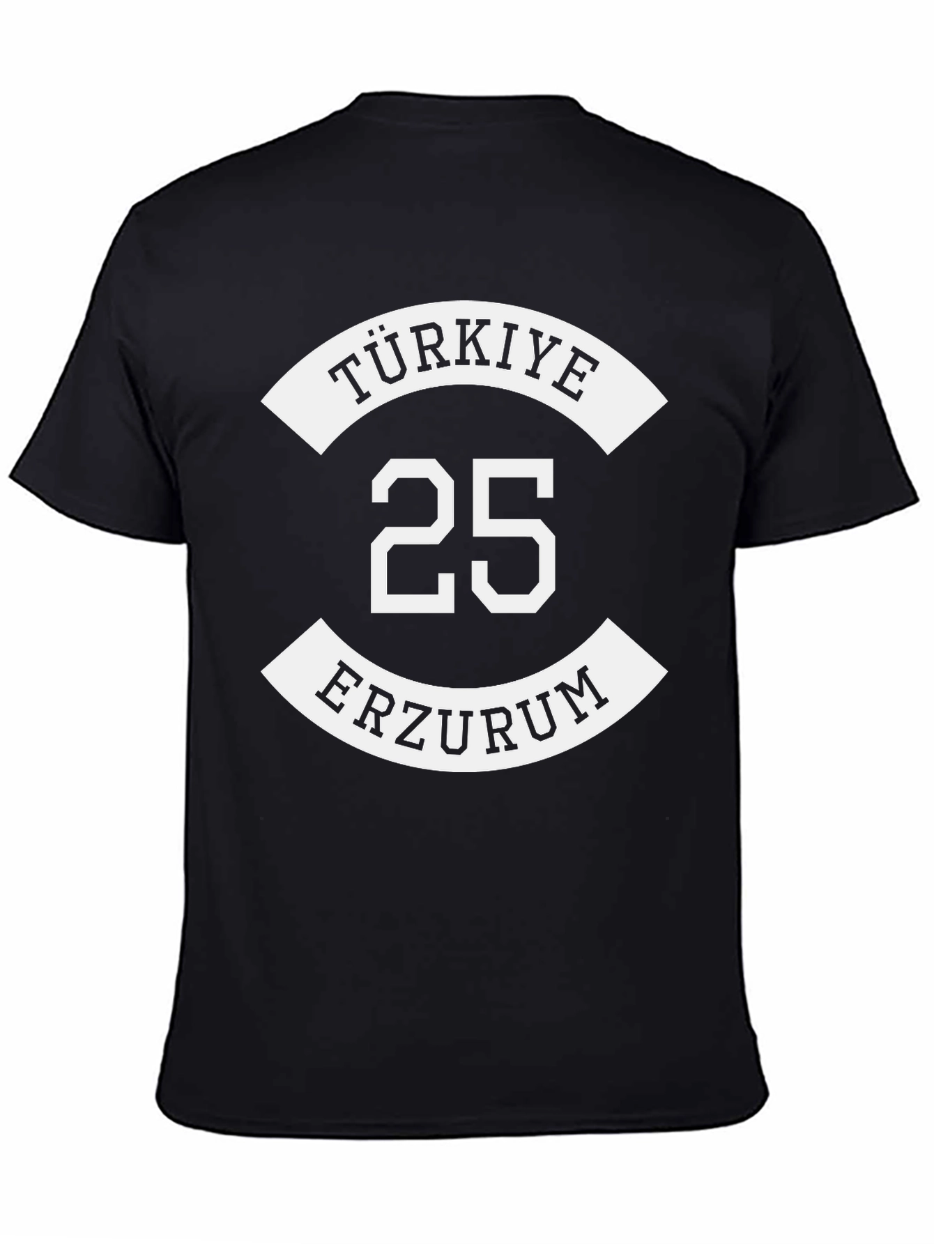 Türkiye Erzurum 25 Black Graphic Tee