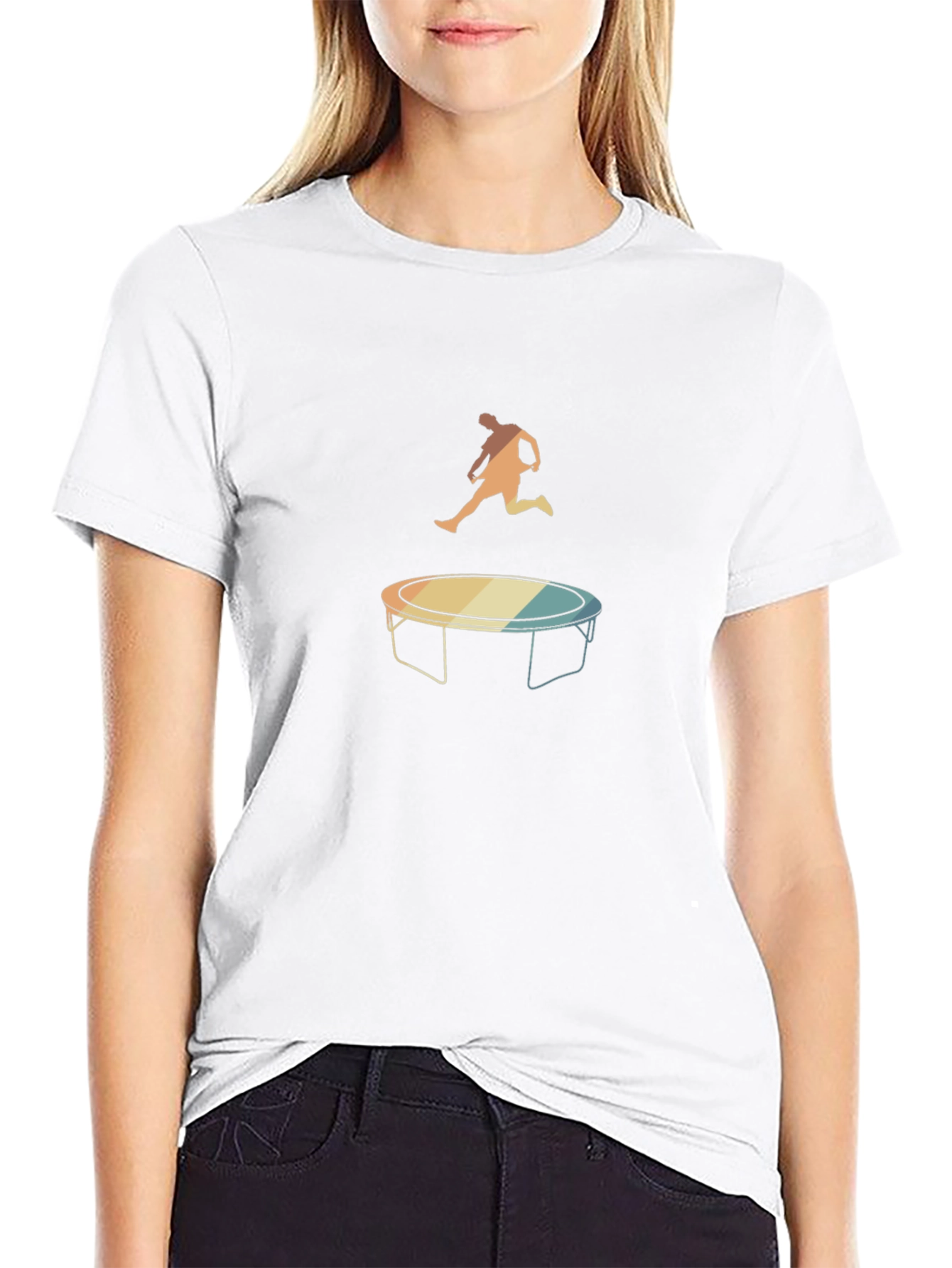 Trampoline Silhouette Graphic Tee