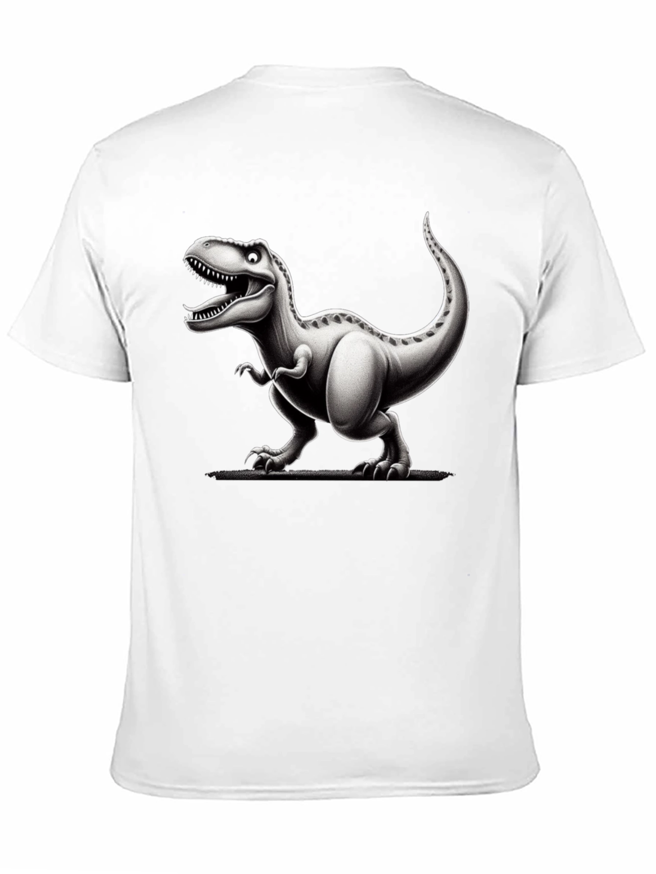 Cartoon Dinosaur Graphic T-Shirt