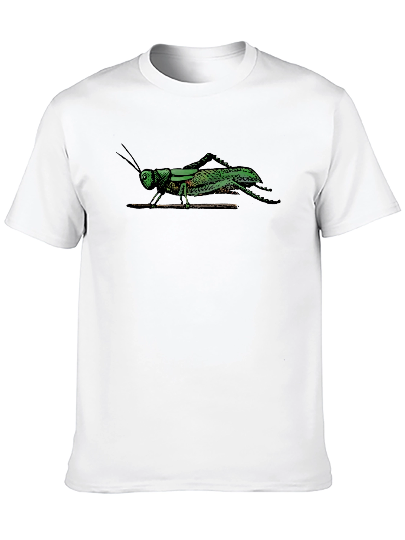 Grasshopper Graphic Tee - Unique Insect Print