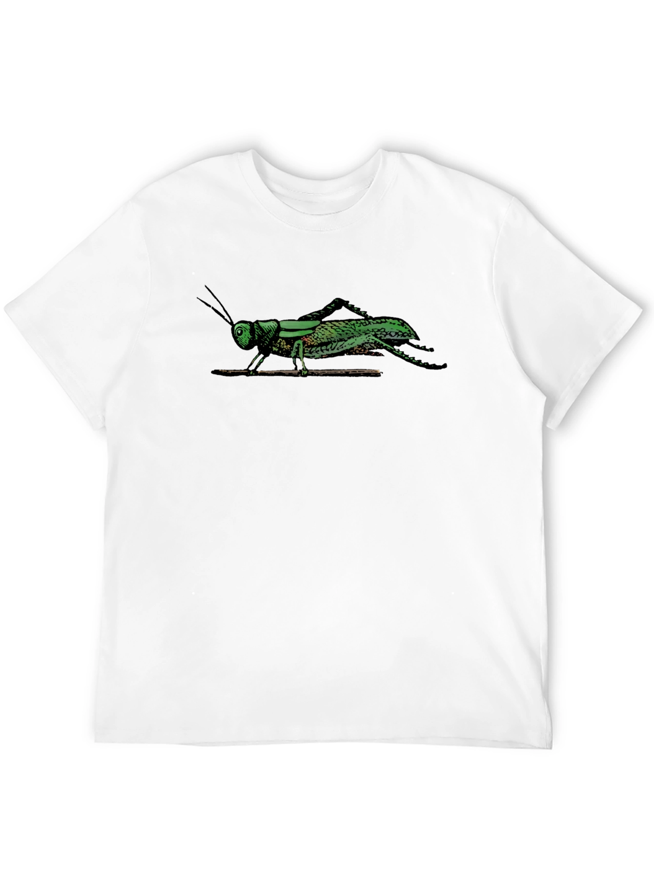 Grasshopper Graphic Tee - Unique Insect Print