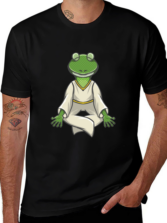 Zen Frog T-Shirt - Meditating Amphibian Tee
