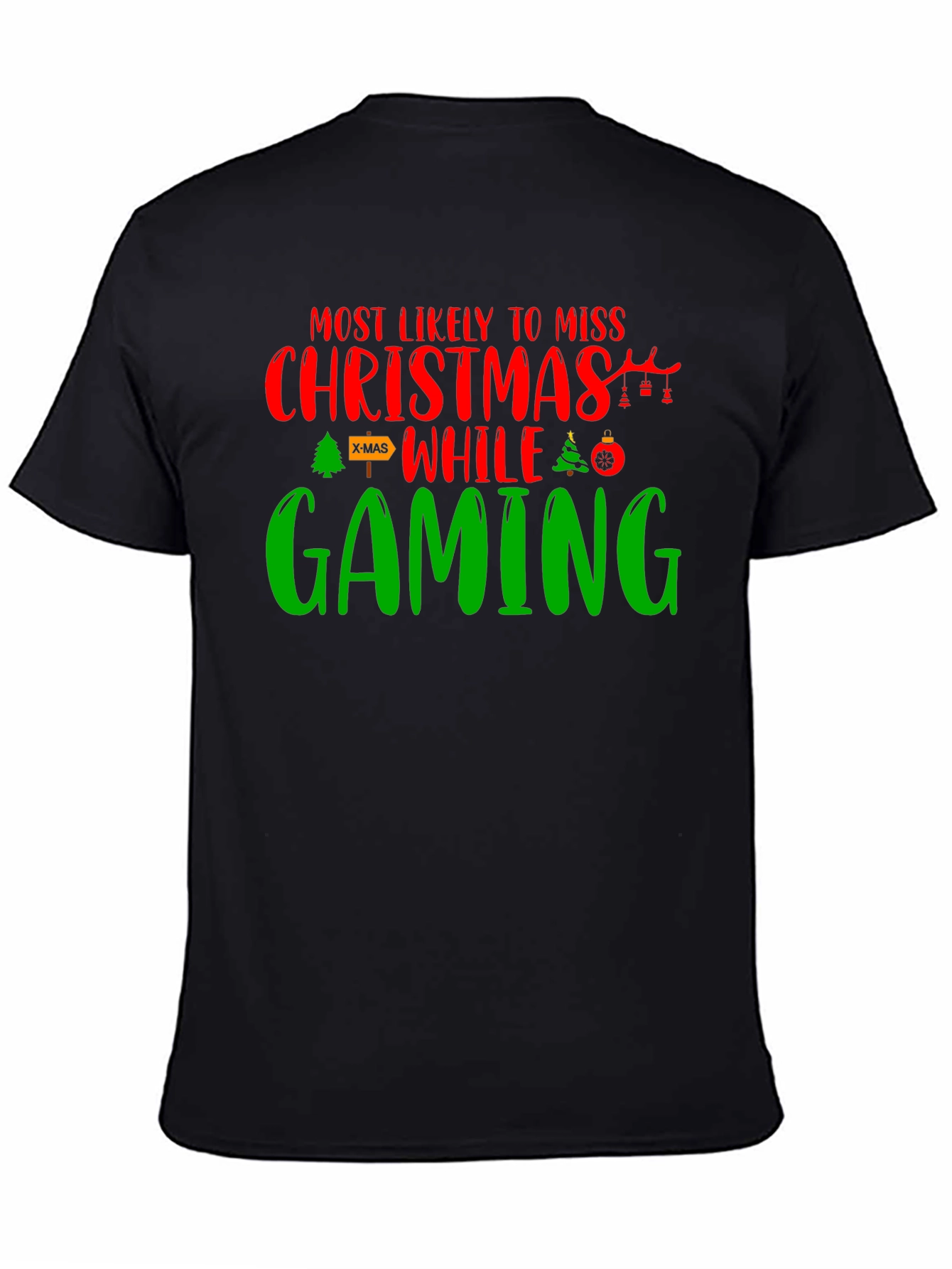 Gamer Christmas T-Shirt - Miss Christmas While Gaming