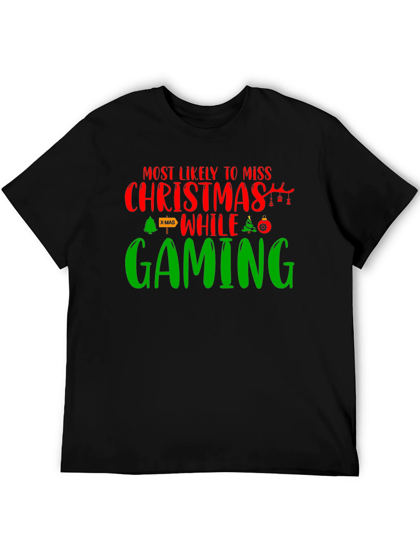 Gamer Christmas T-Shirt - Miss Christmas While Gaming