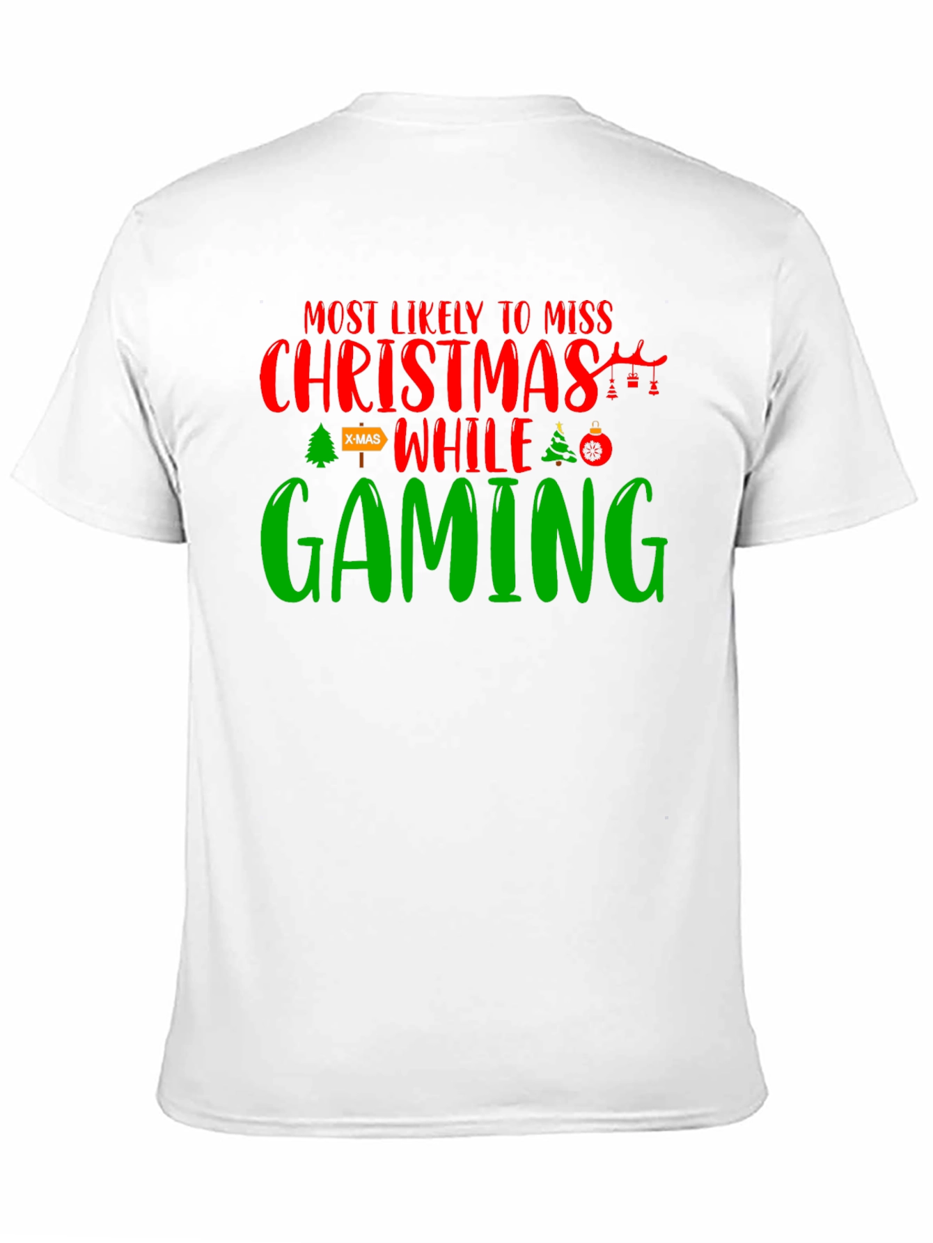 Gamer Christmas T-Shirt - Miss Christmas While Gaming