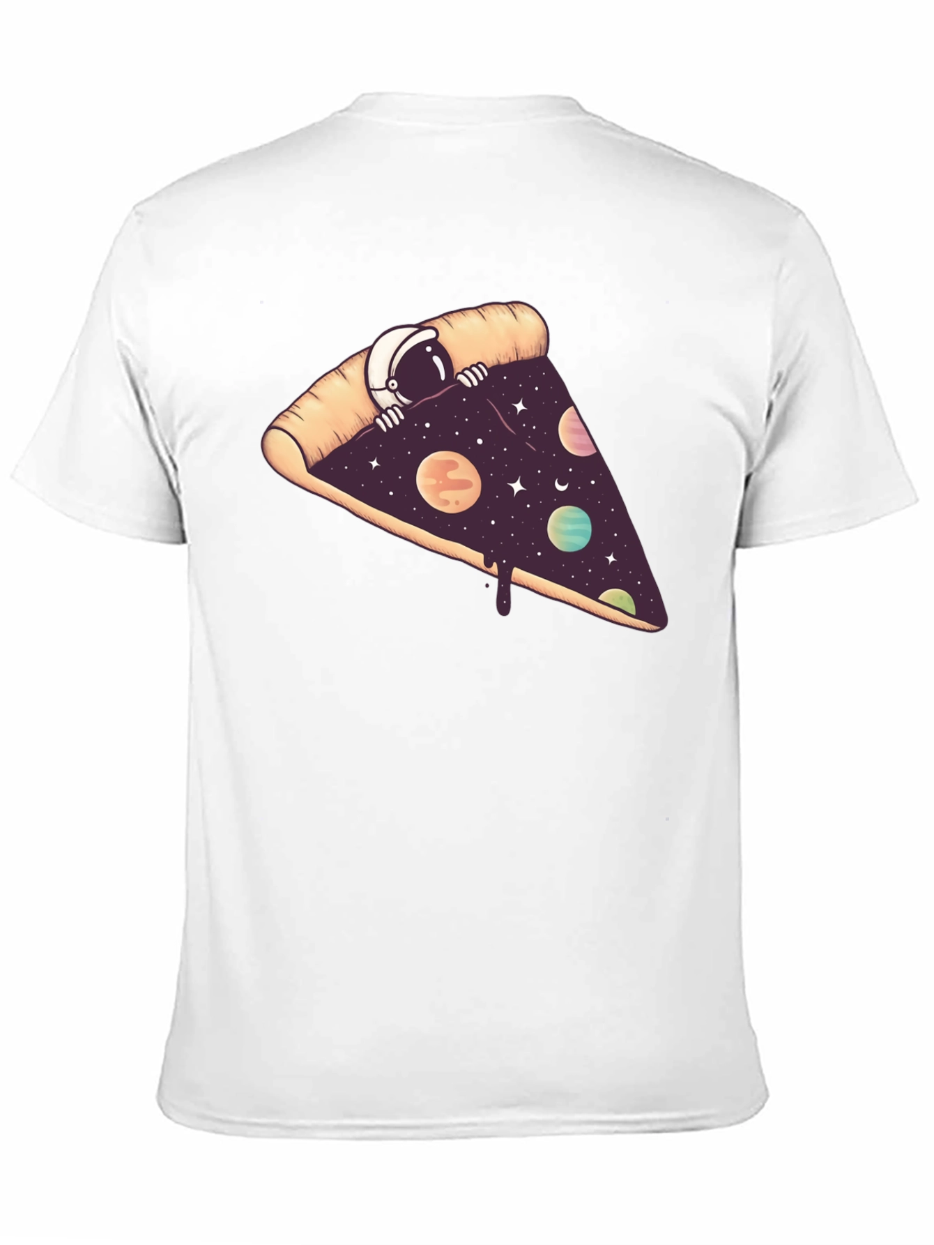 Cosmic Pizza Black T-Shirt