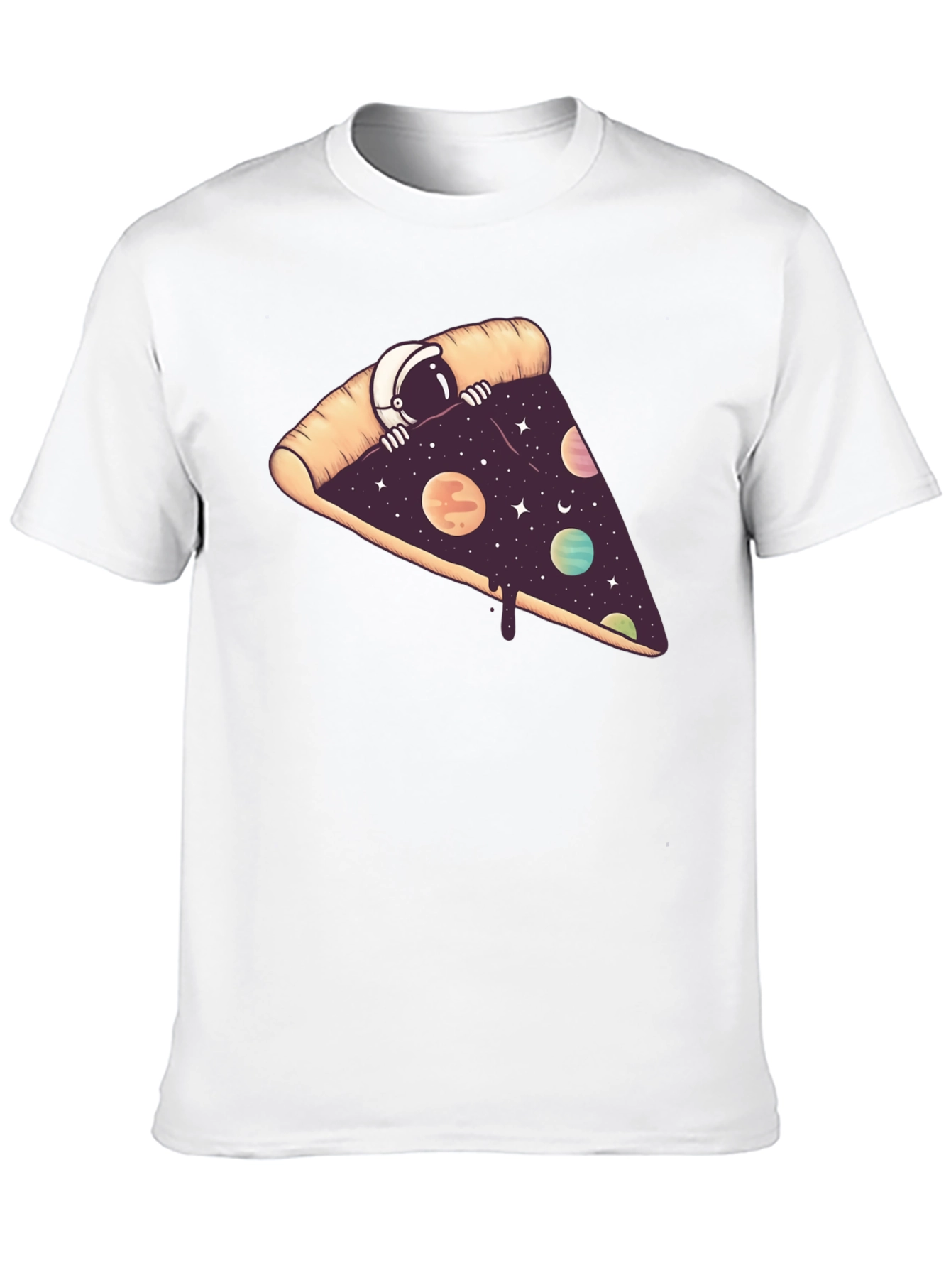 Cosmic Pizza Black T-Shirt