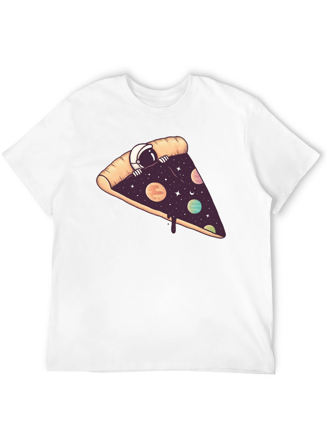 Cosmic Pizza Black T-Shirt