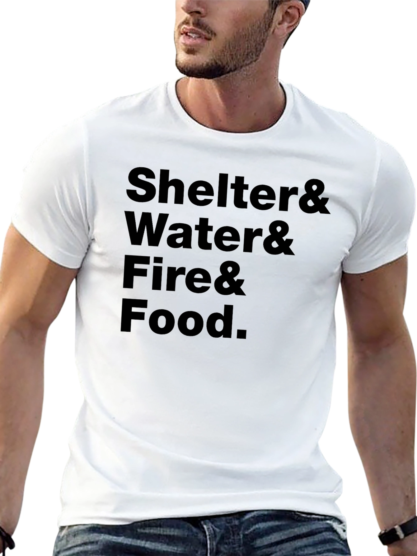 Shelter Water Fire Food T-Shirt