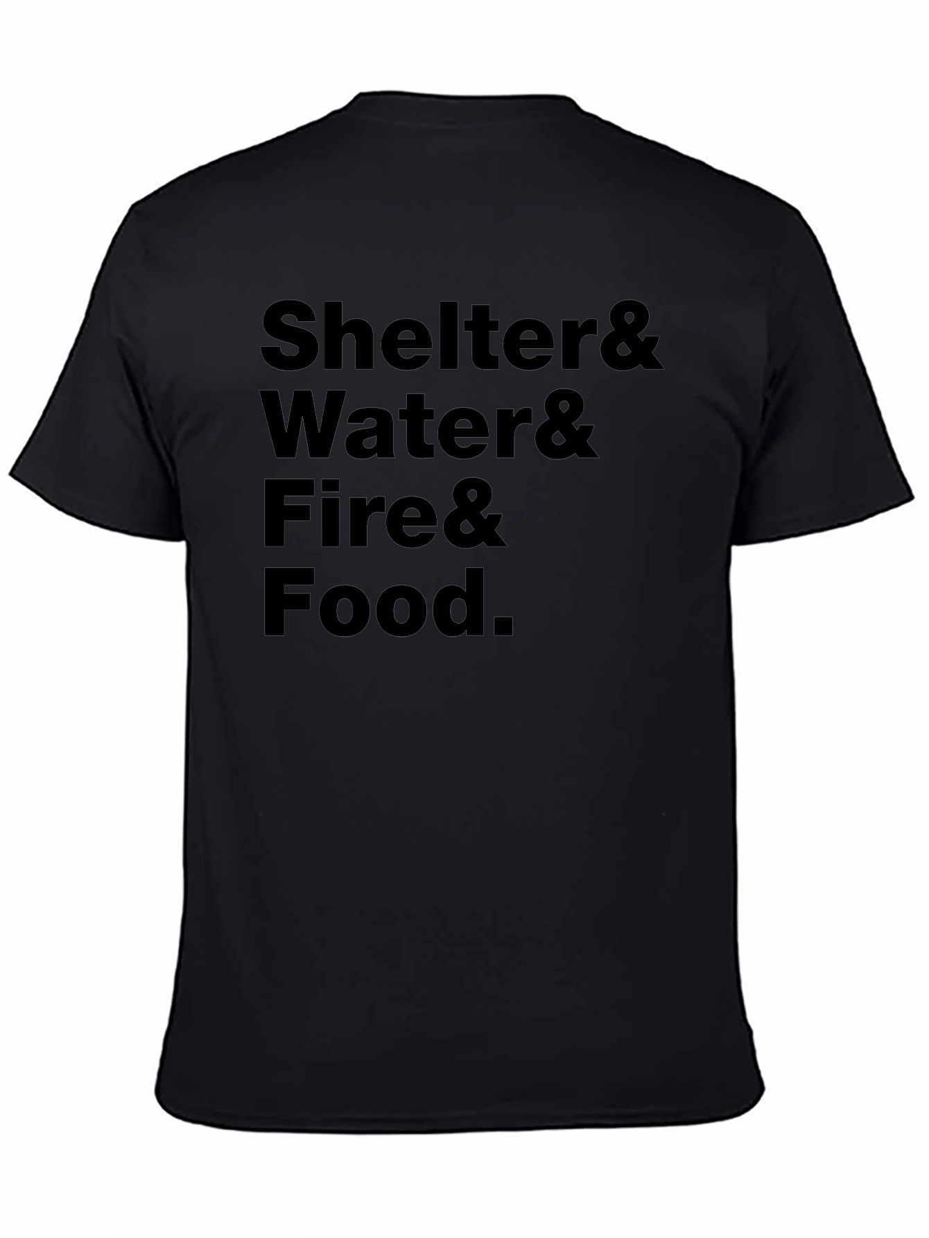 Shelter Water Fire Food T-Shirt
