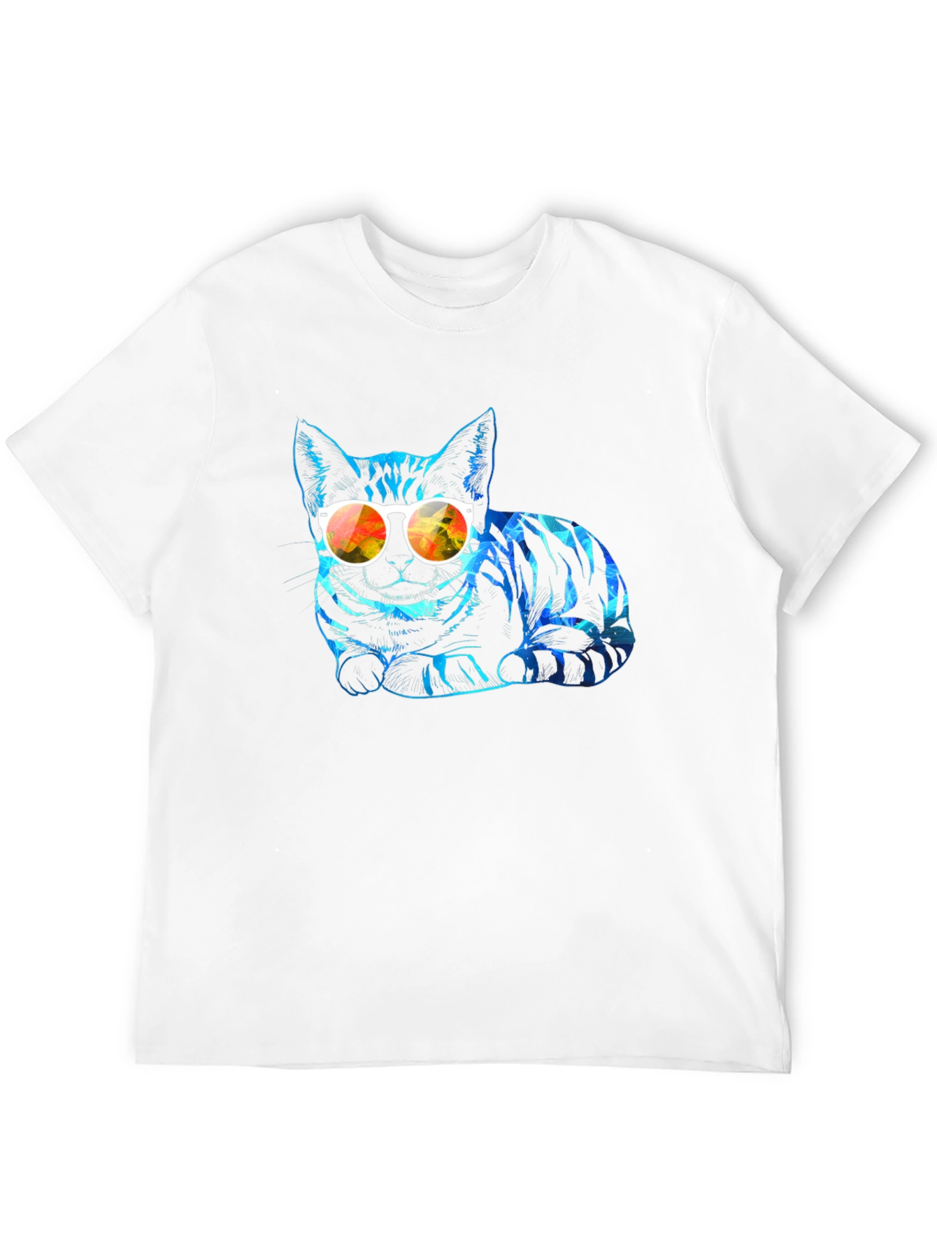 Cool Cat Graphic Tee - Stylish Animal Print Shirt