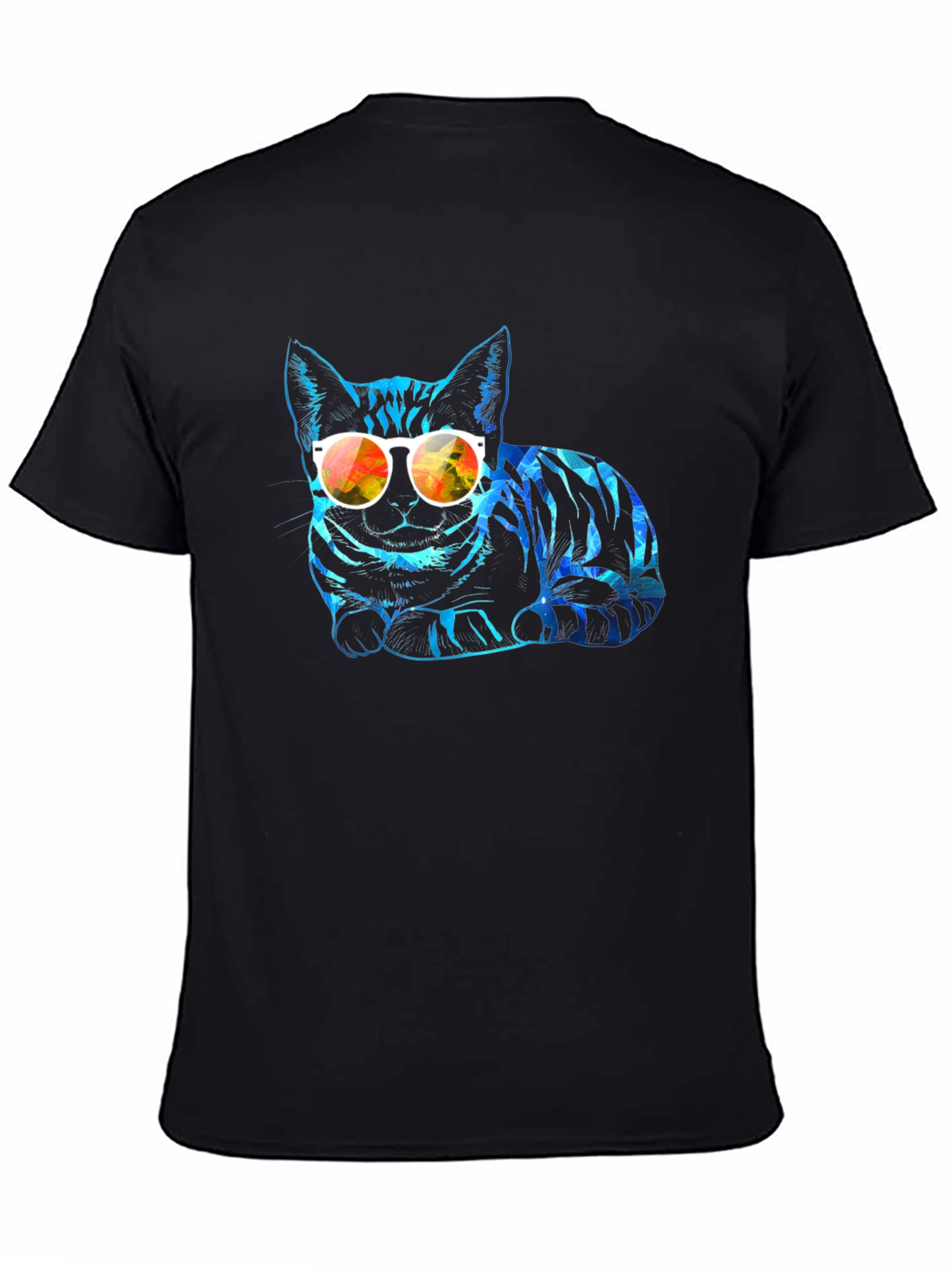 Cool Cat Graphic Tee - Stylish Animal Print Shirt