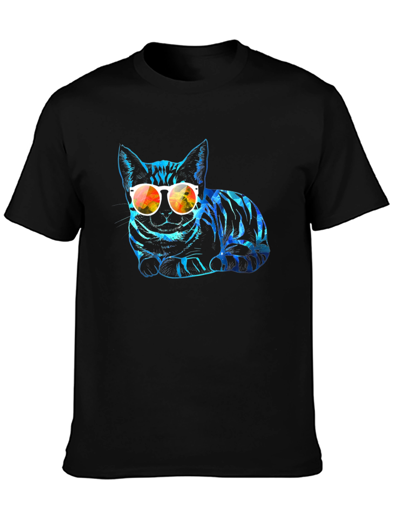Cool Cat Graphic Tee - Stylish Animal Print Shirt