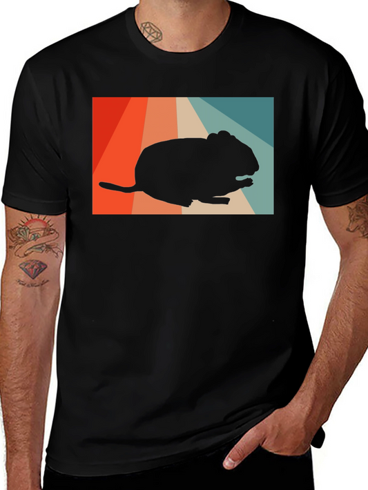 Retro Chinchilla Silhouette T-Shirt